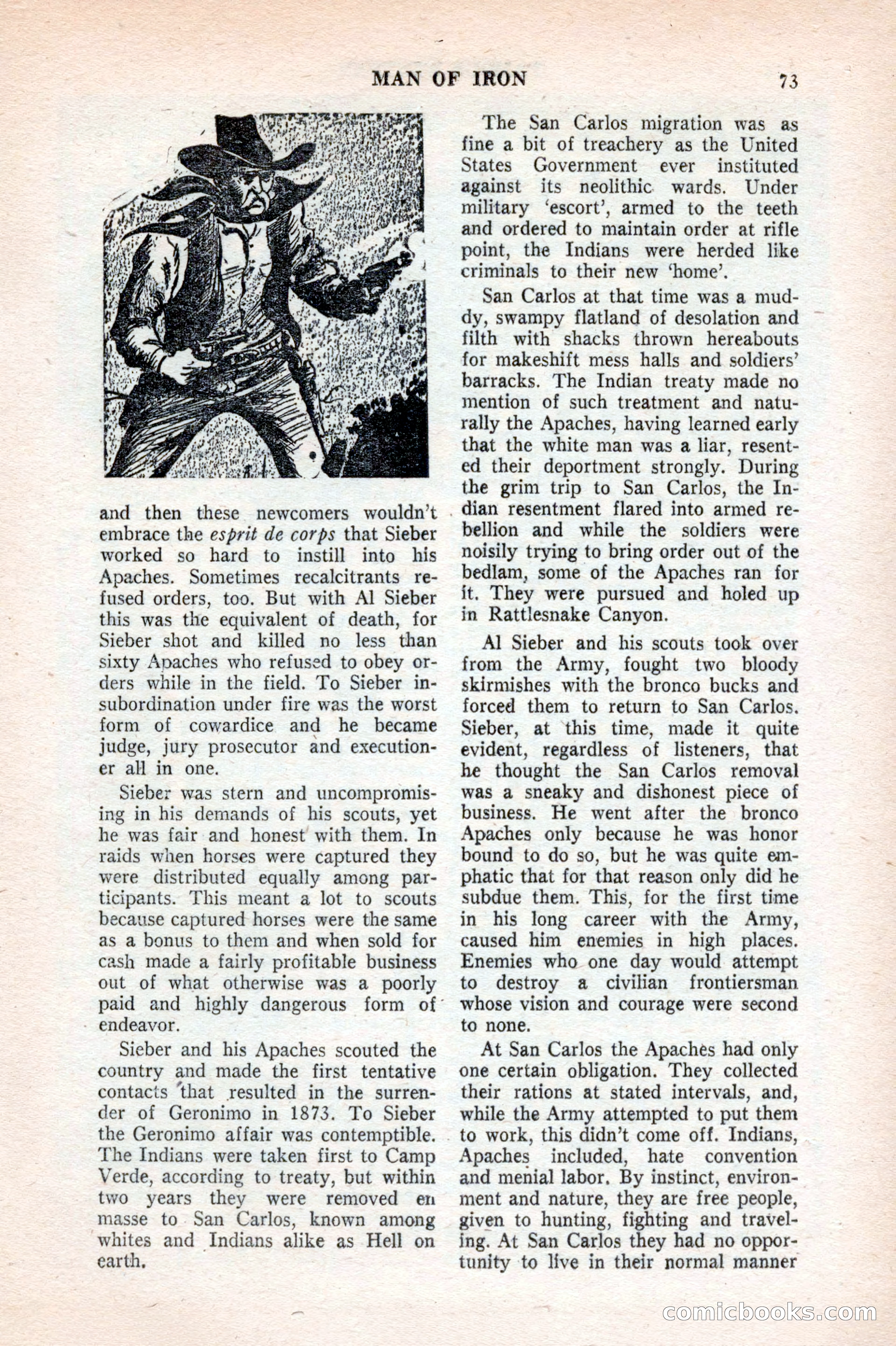 Famous Western, August 1953 — page 73 of 100