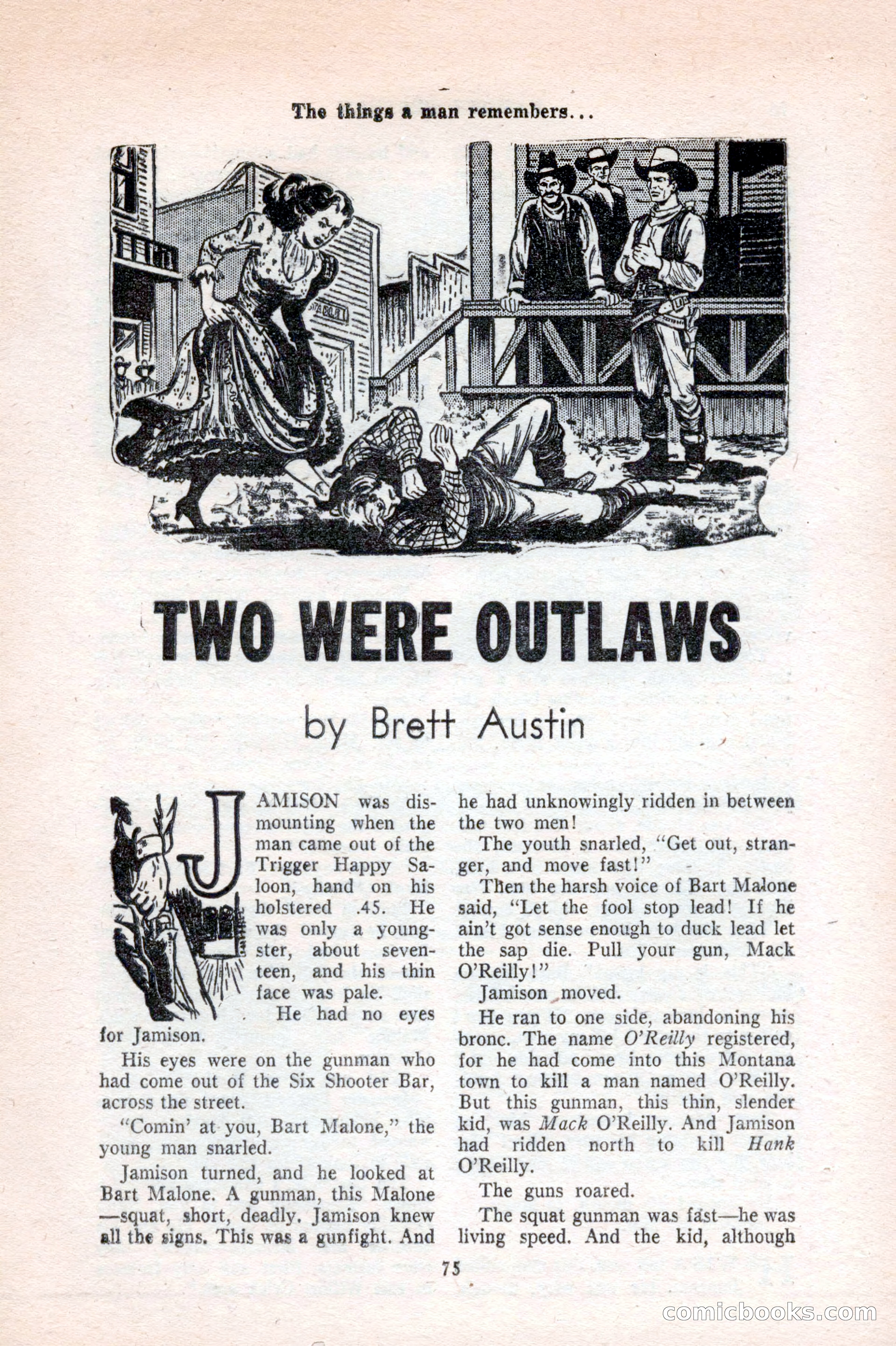 Famous Western, August 1953 — page 75 of 100