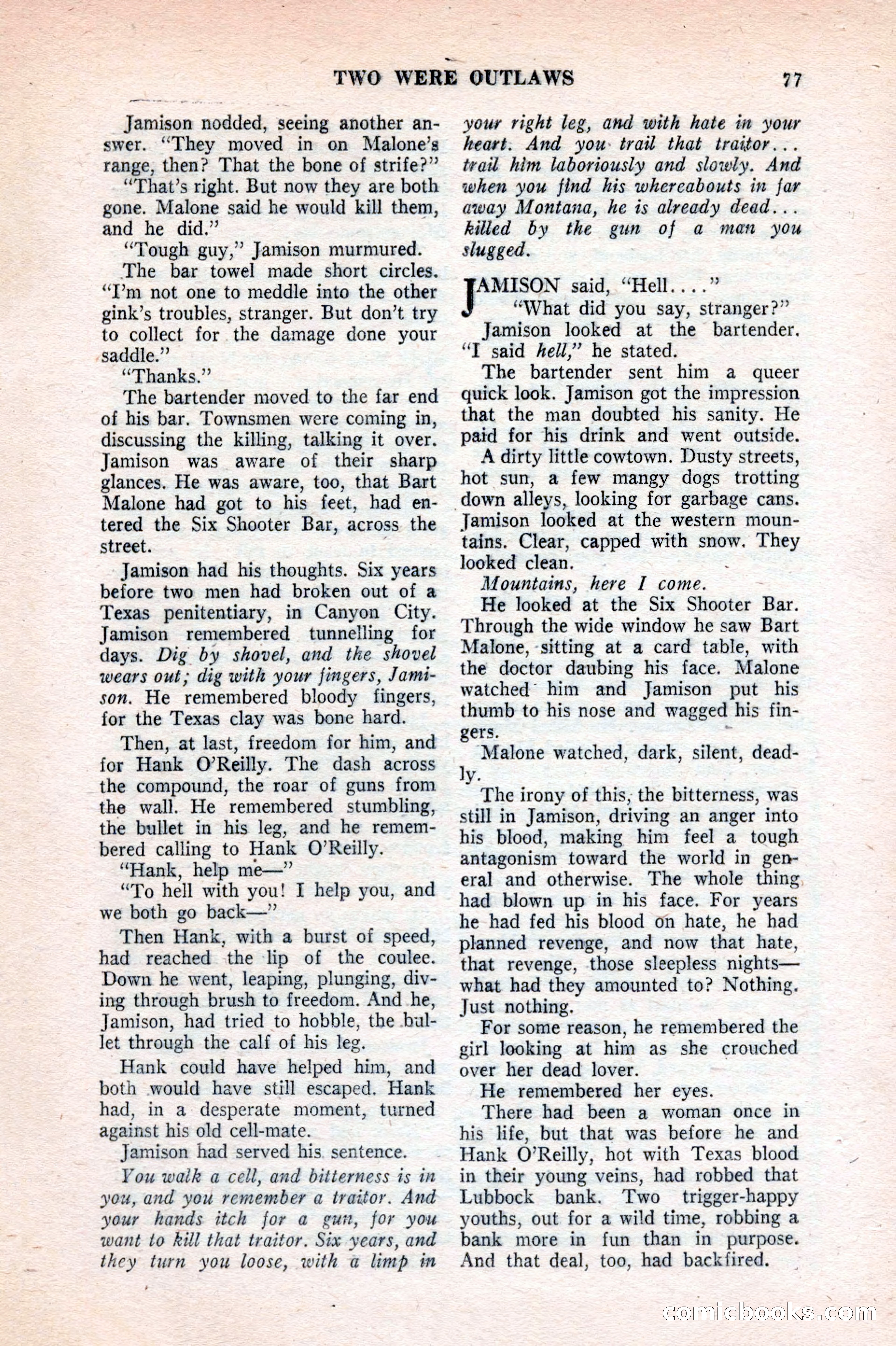 Famous Western, August 1953 — page 77 of 100
