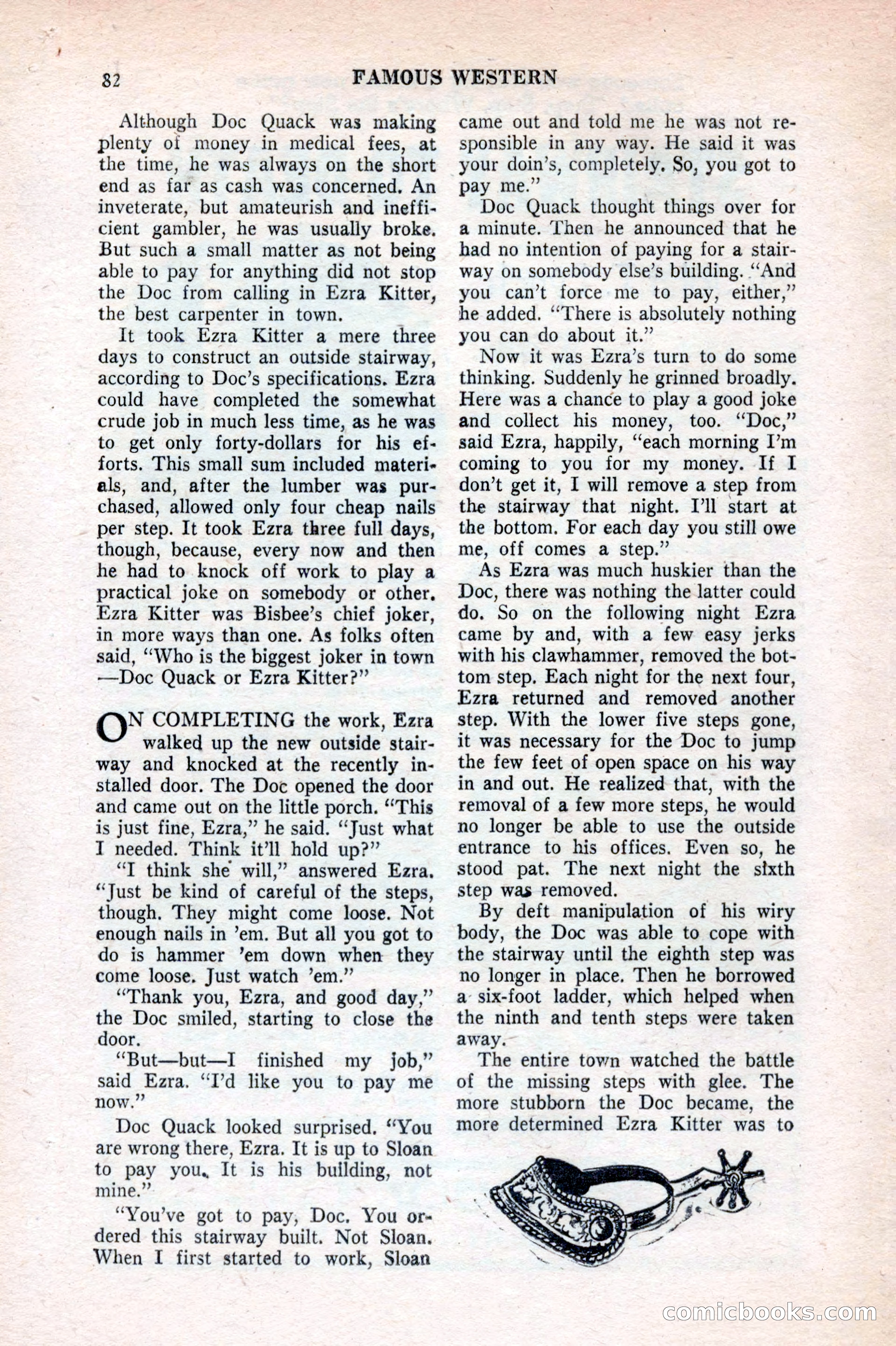 Famous Western, August 1953 — page 82 of 100