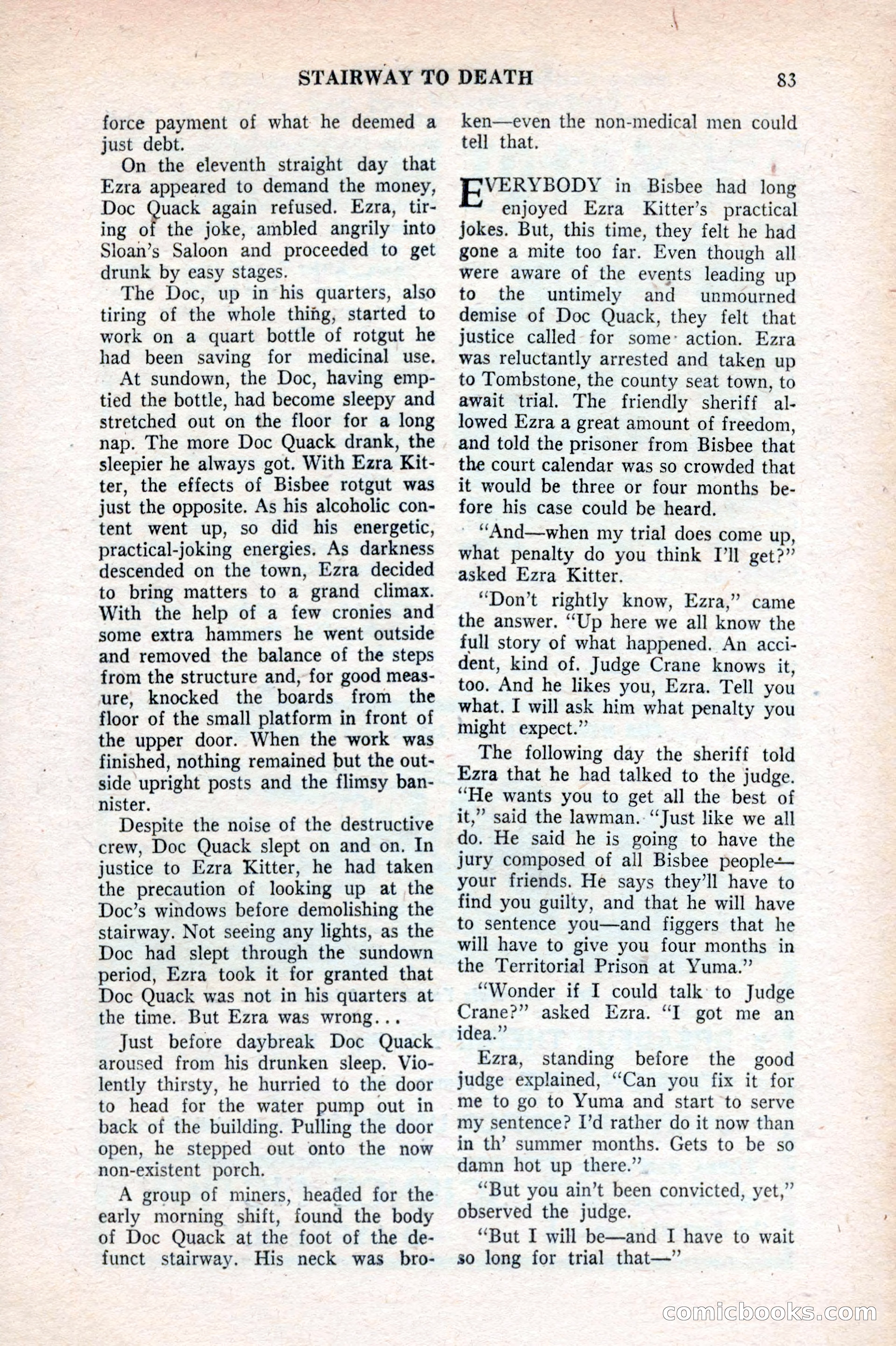 Famous Western, August 1953 — page 83 of 100