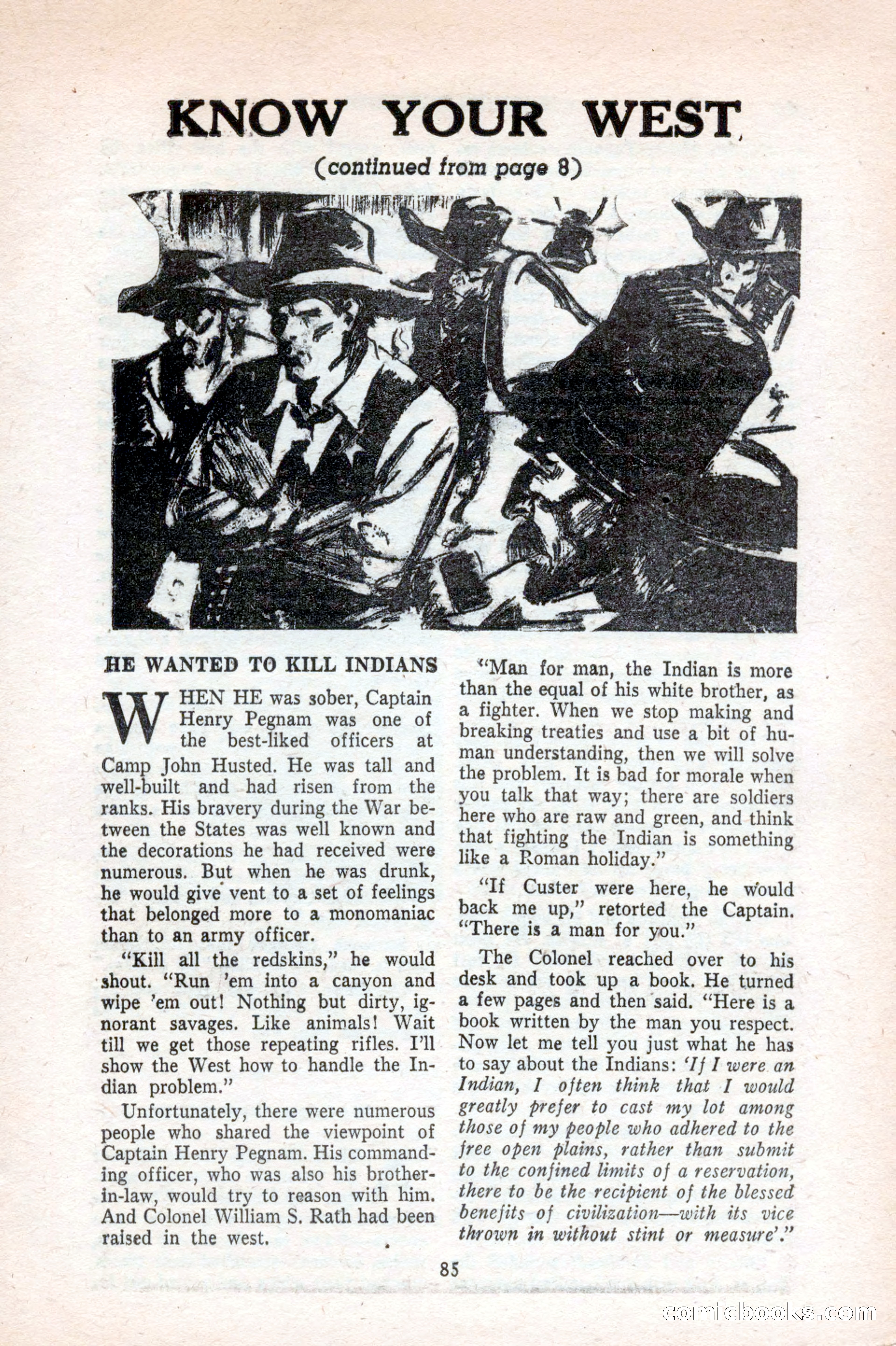 Famous Western, August 1953 — page 85 of 100