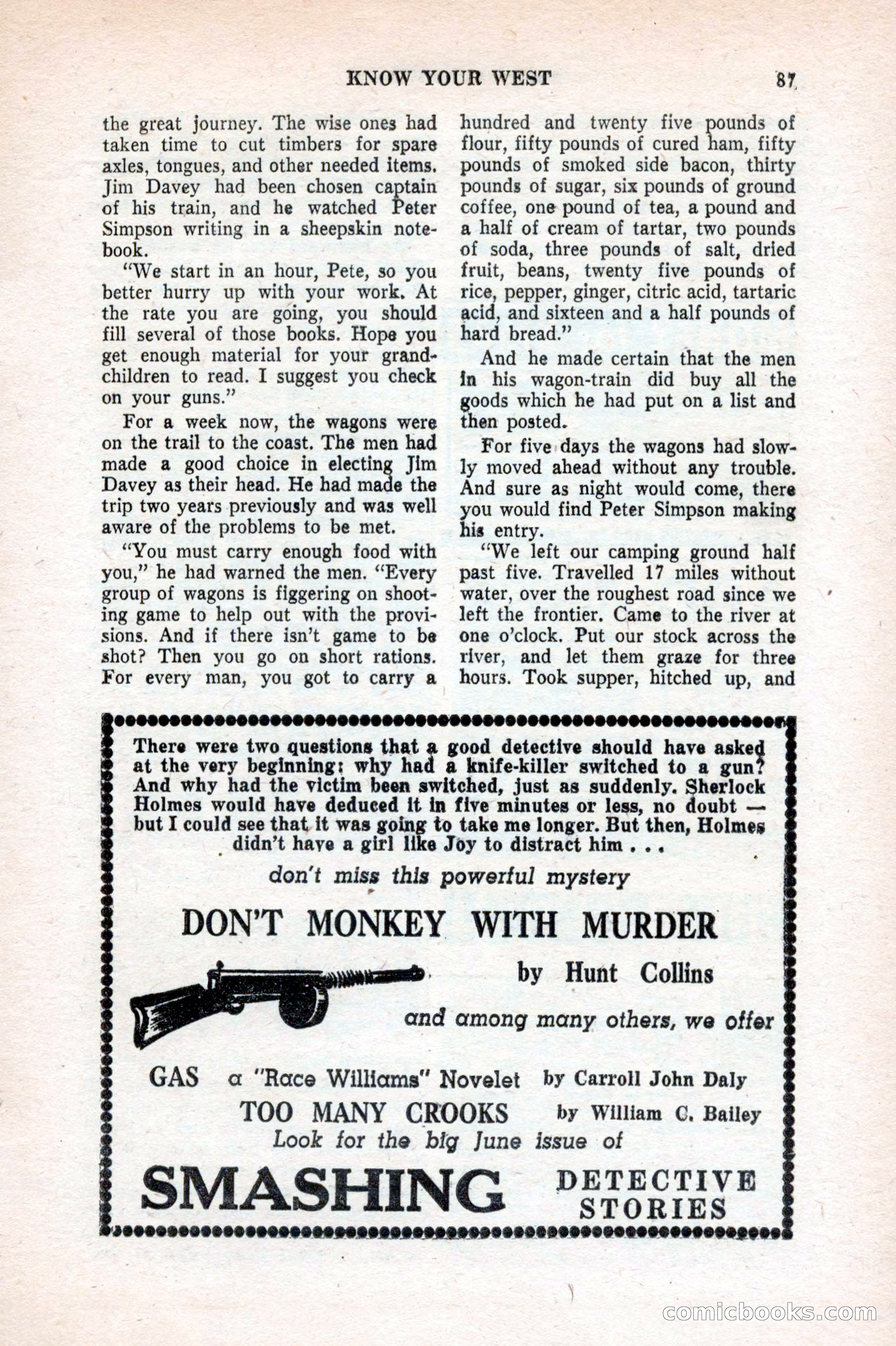 Famous Western, August 1953 — page 87 of 100