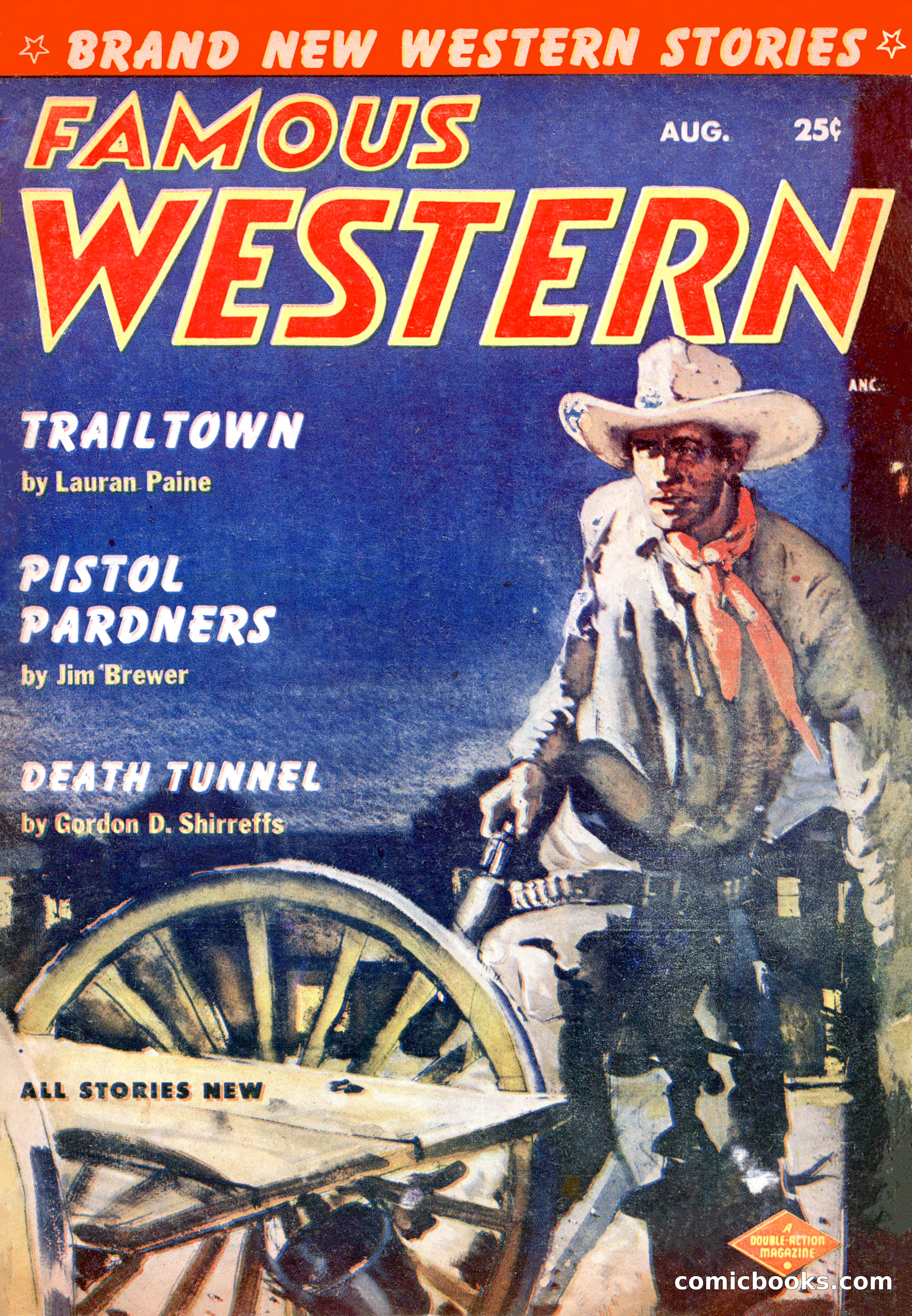 Famous Western, August 1954 — page 1 of 100