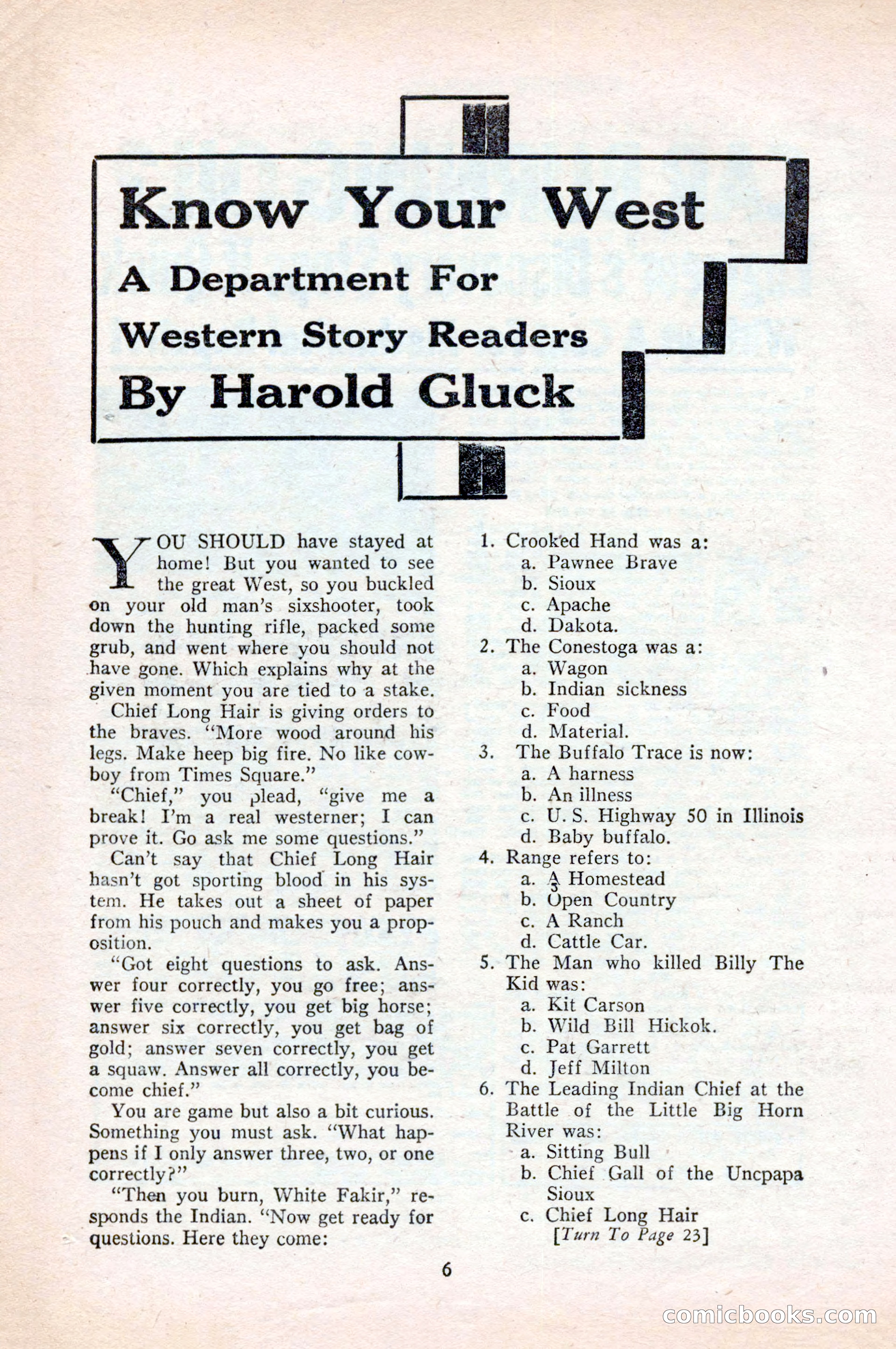 Famous Western, August 1954 — page 6 of 100