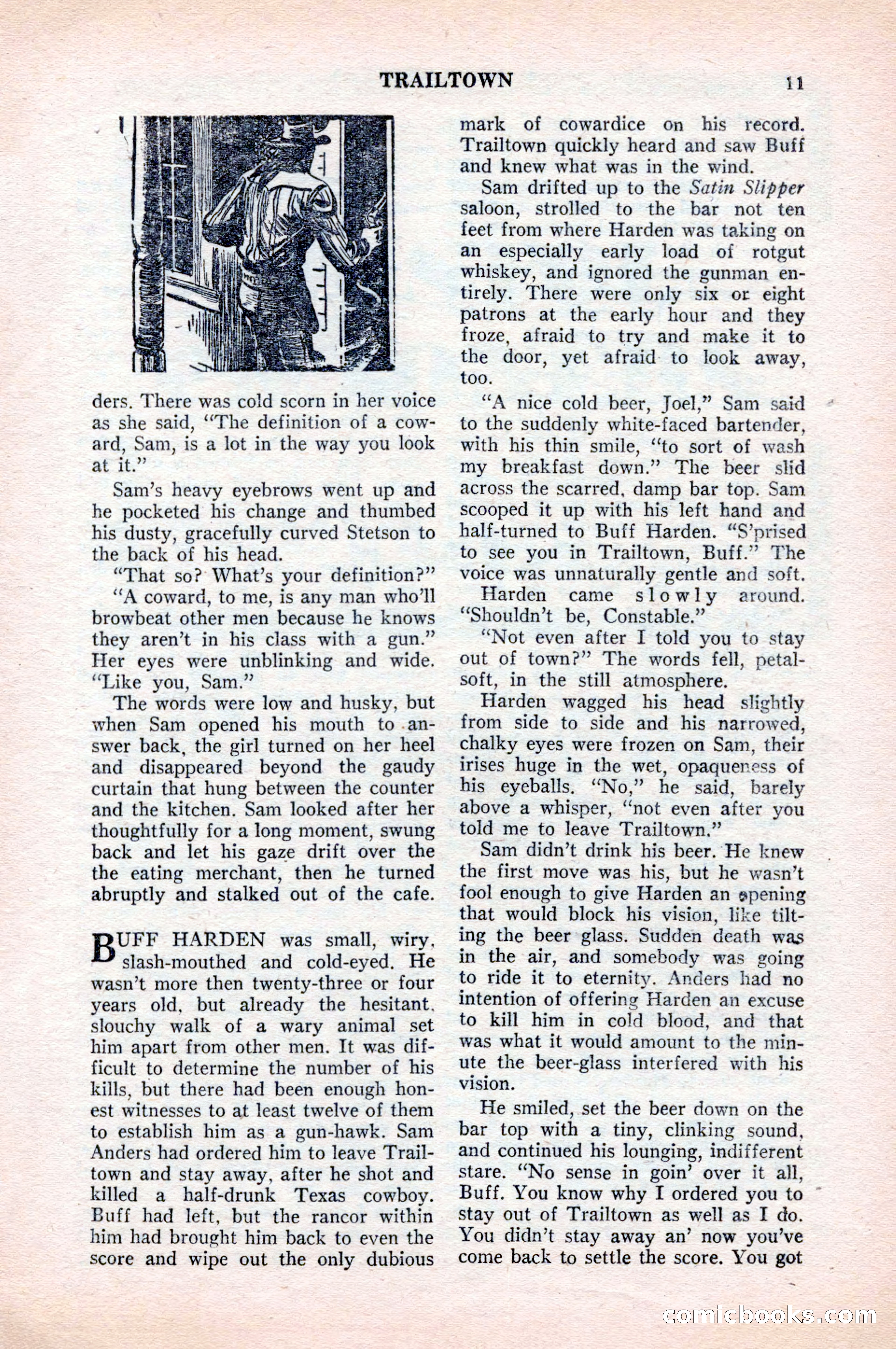 Famous Western, August 1954 — page 11 of 100