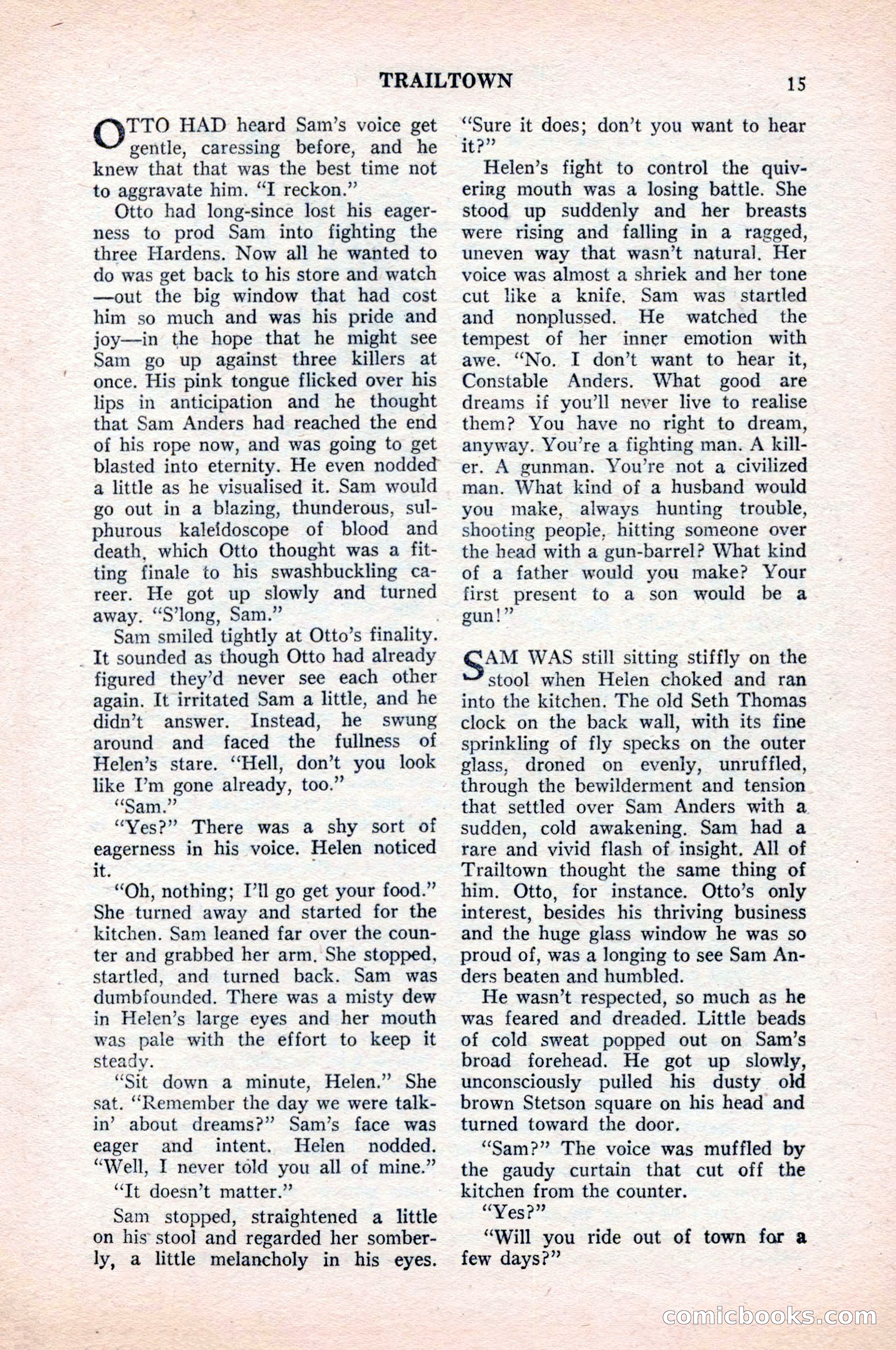 Famous Western, August 1954 — page 15 of 100