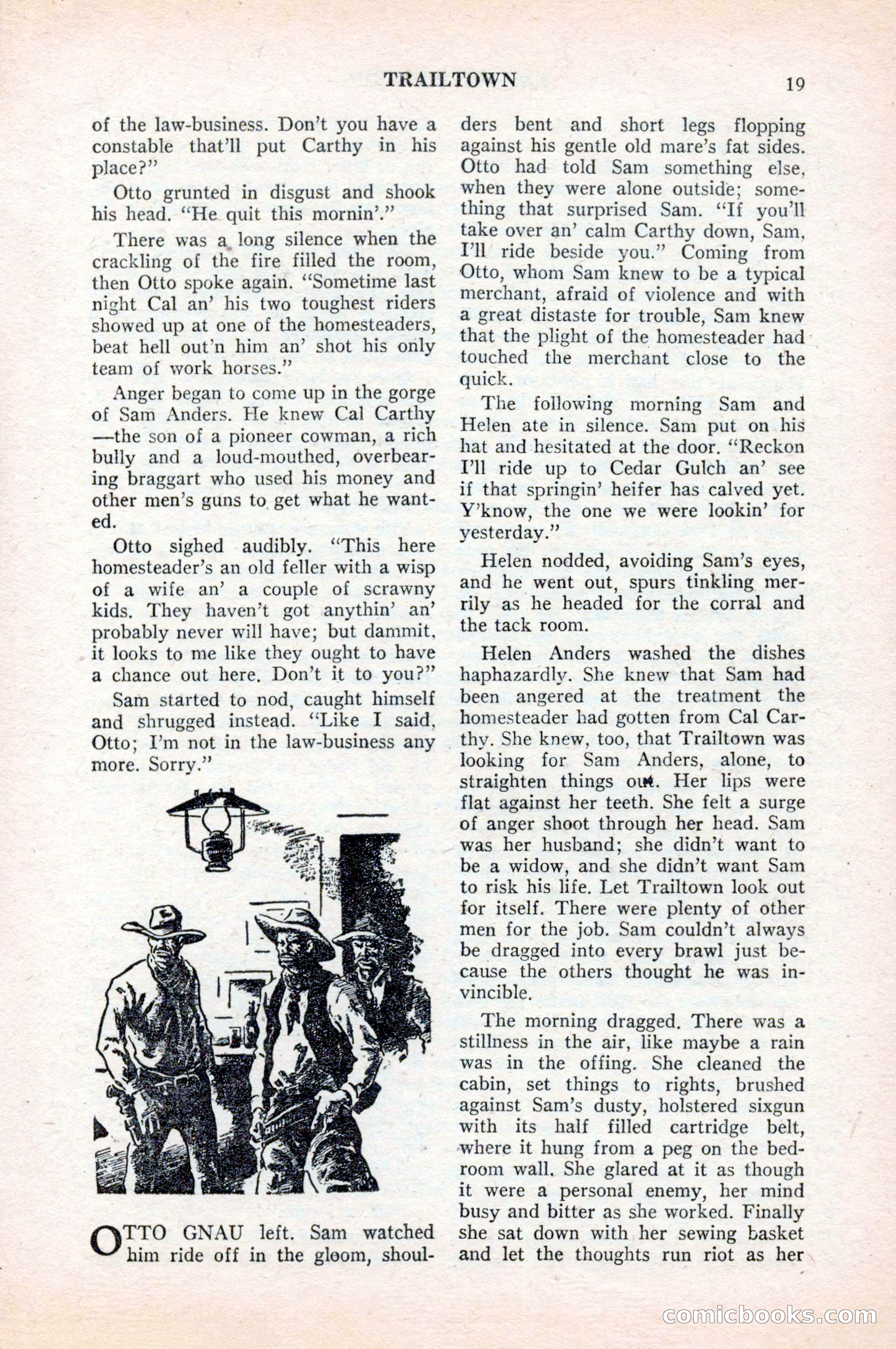 Famous Western, August 1954 — page 19 of 100