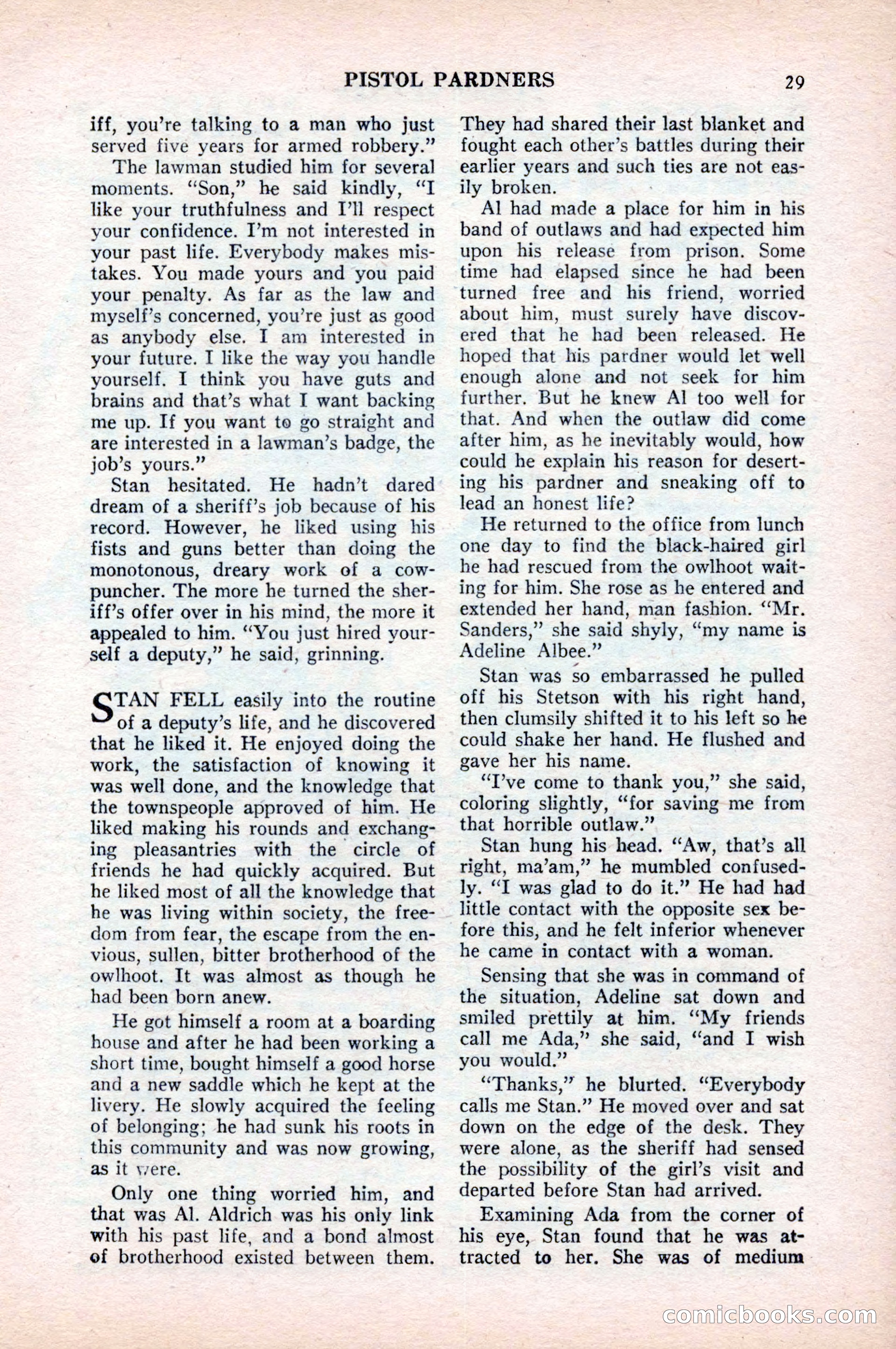Famous Western, August 1954 — page 29 of 100