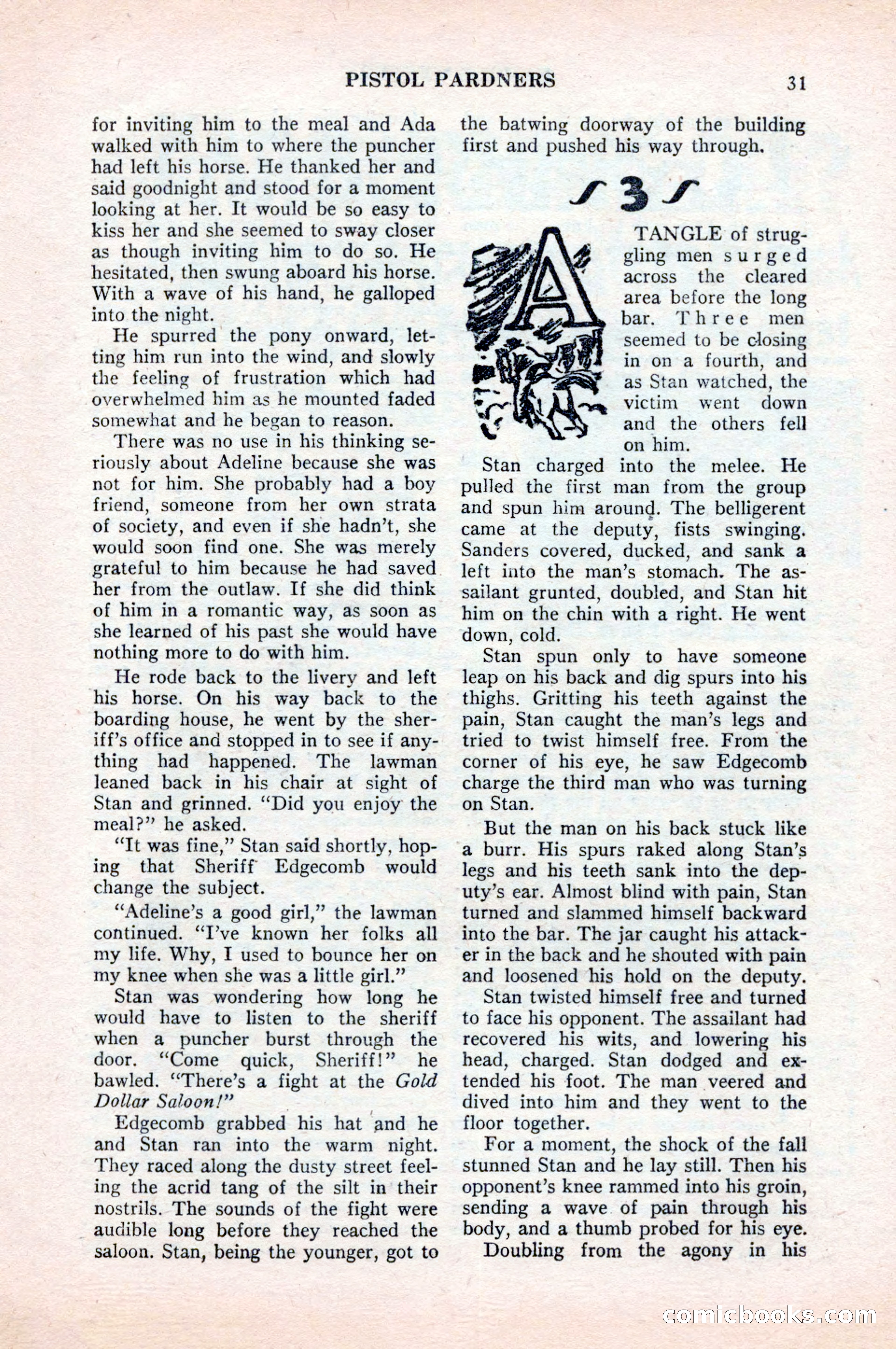 Famous Western, August 1954 — page 31 of 100