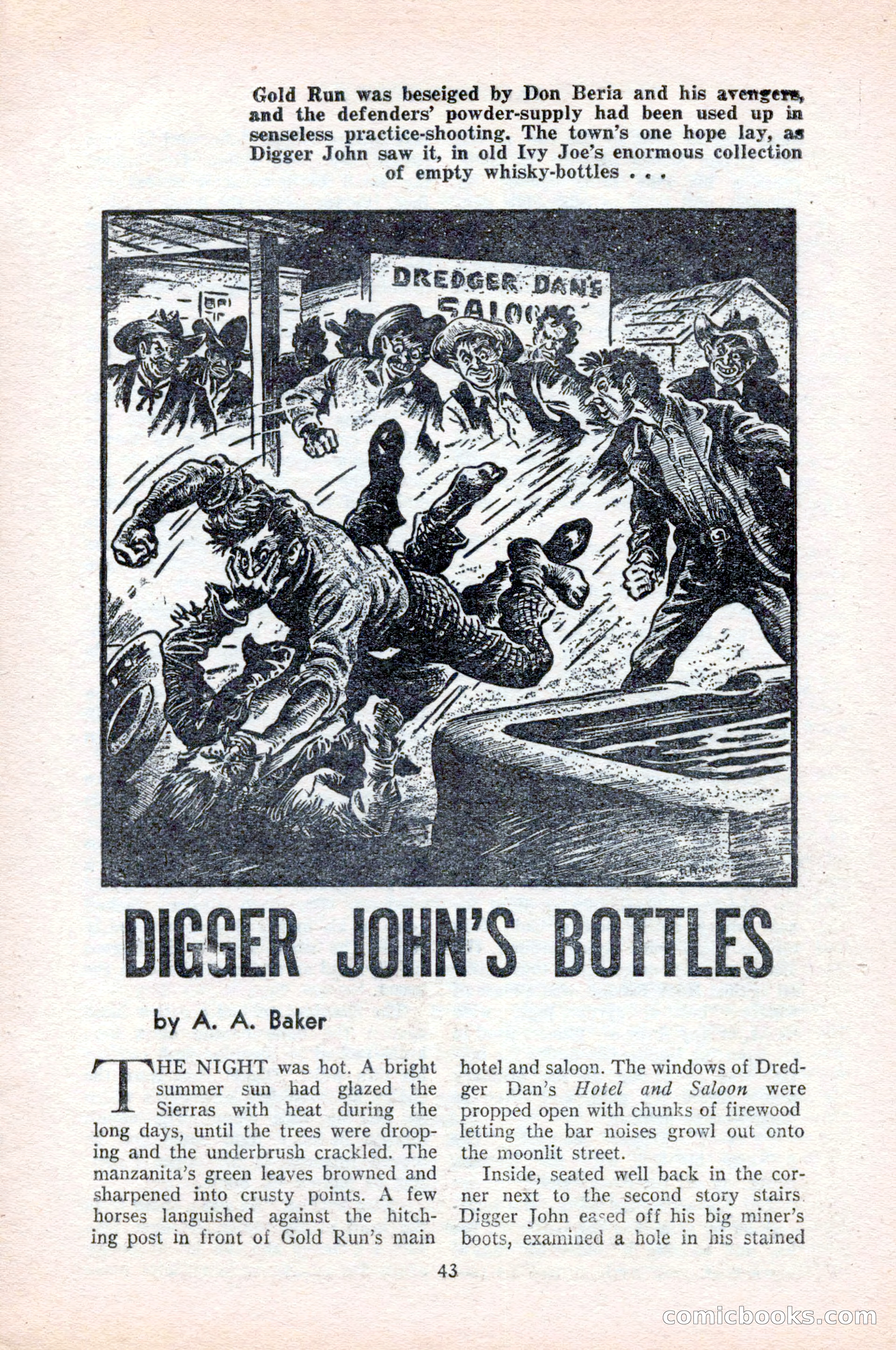 Famous Western, August 1954 — page 43 of 100