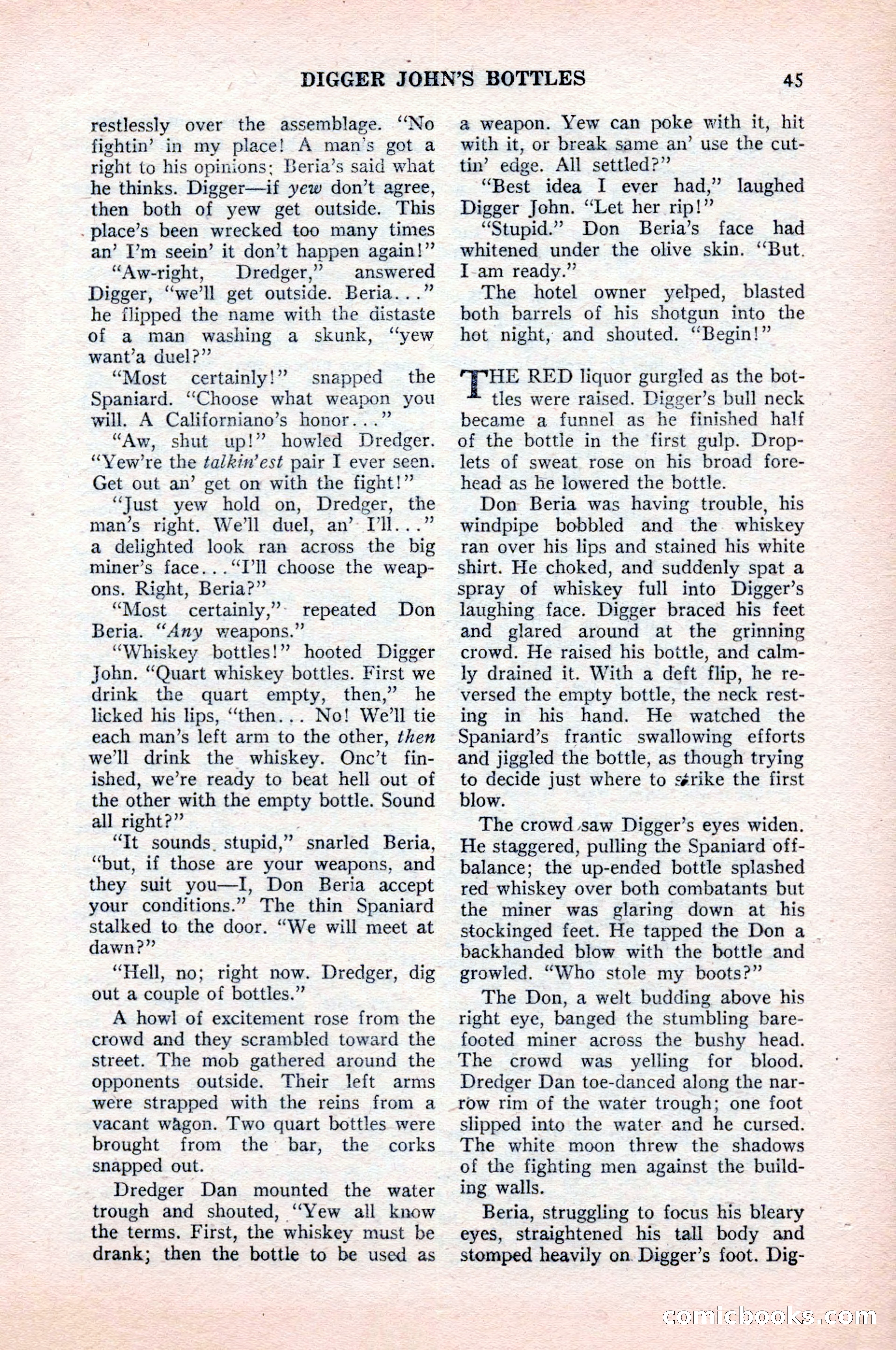 Famous Western, August 1954 — page 45 of 100