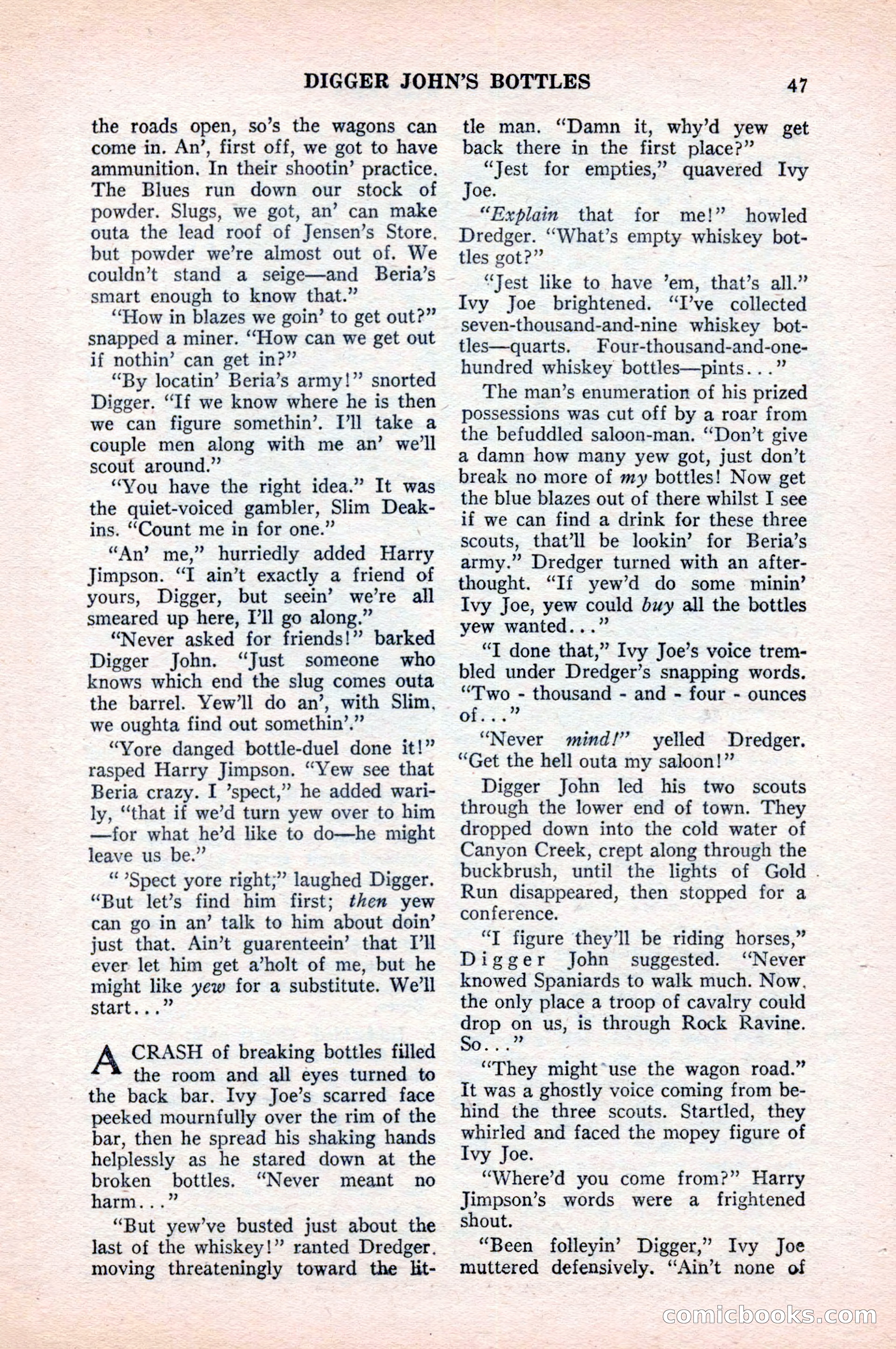 Famous Western, August 1954 — page 47 of 100