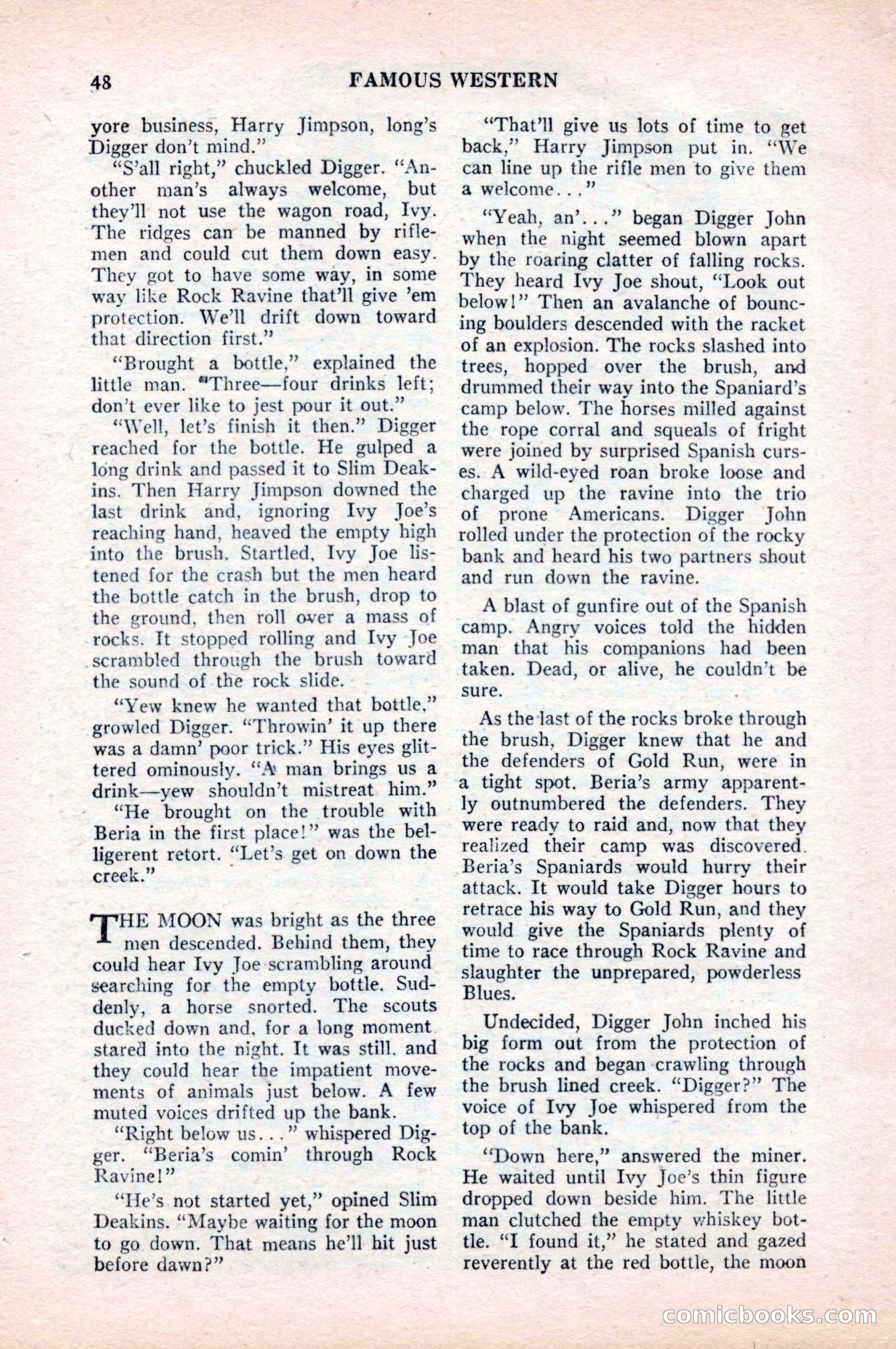 Famous Western, August 1954 — page 48 of 100
