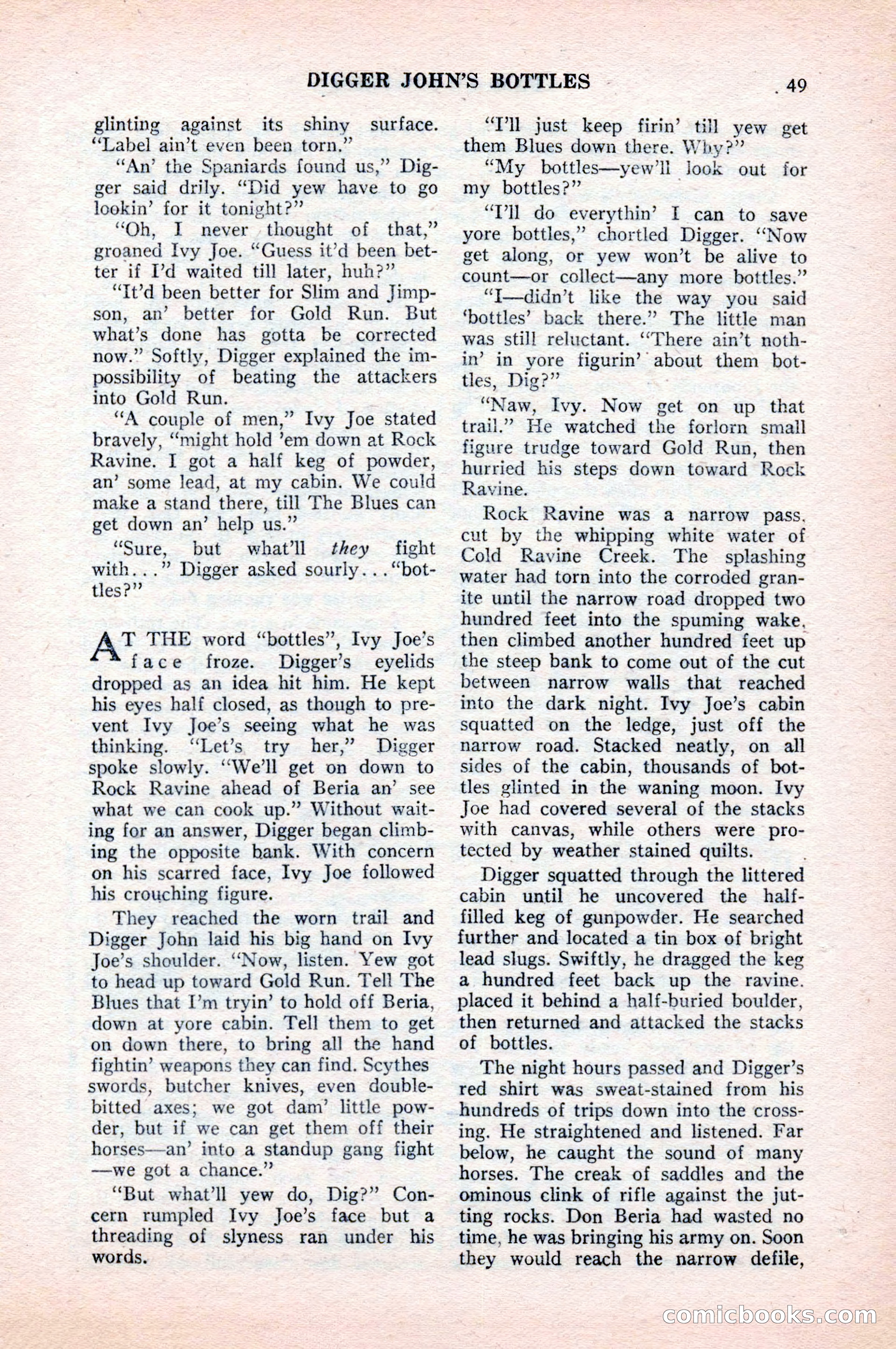 Famous Western, August 1954 — page 49 of 100
