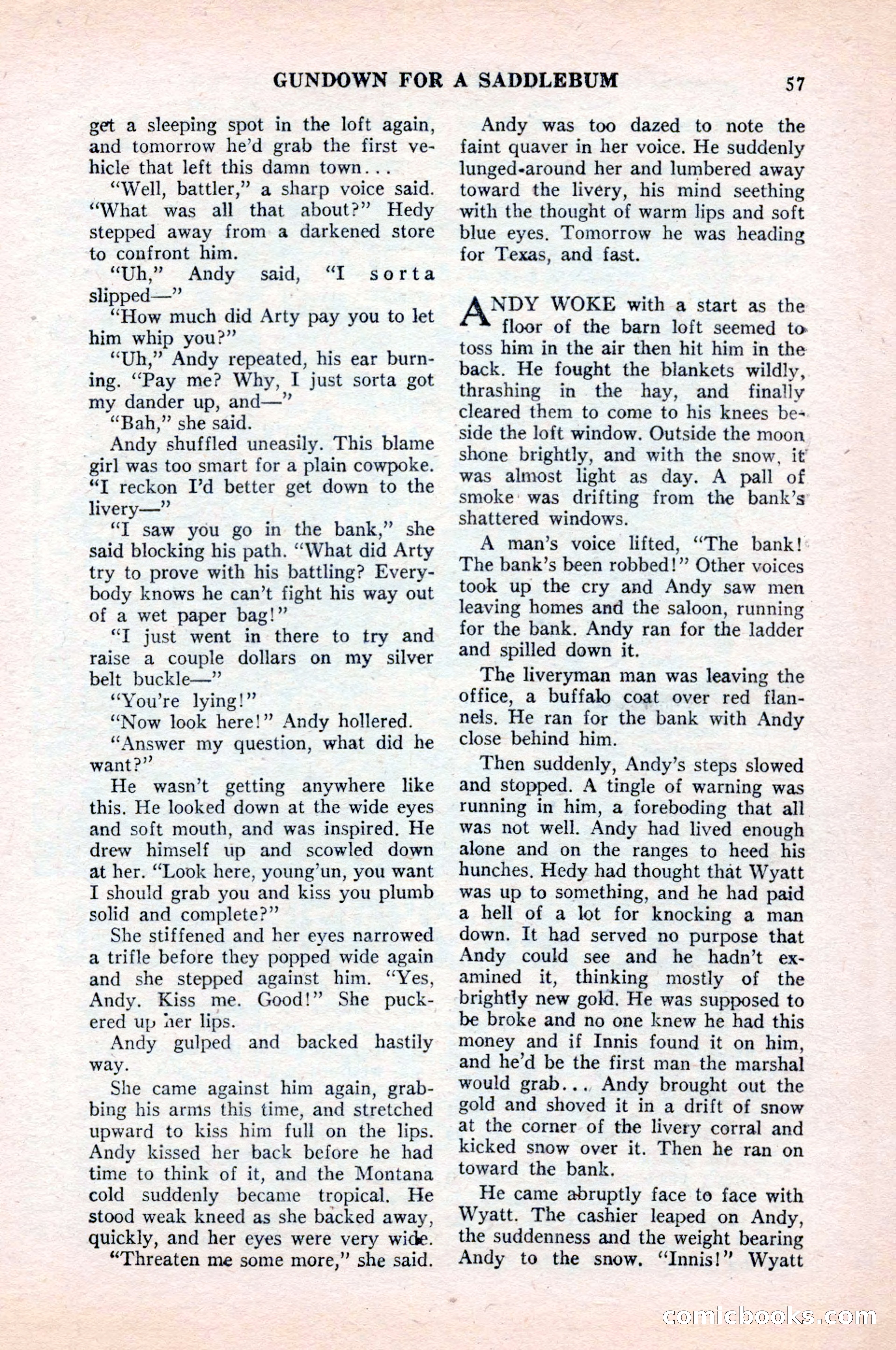 Famous Western, August 1954 — page 57 of 100