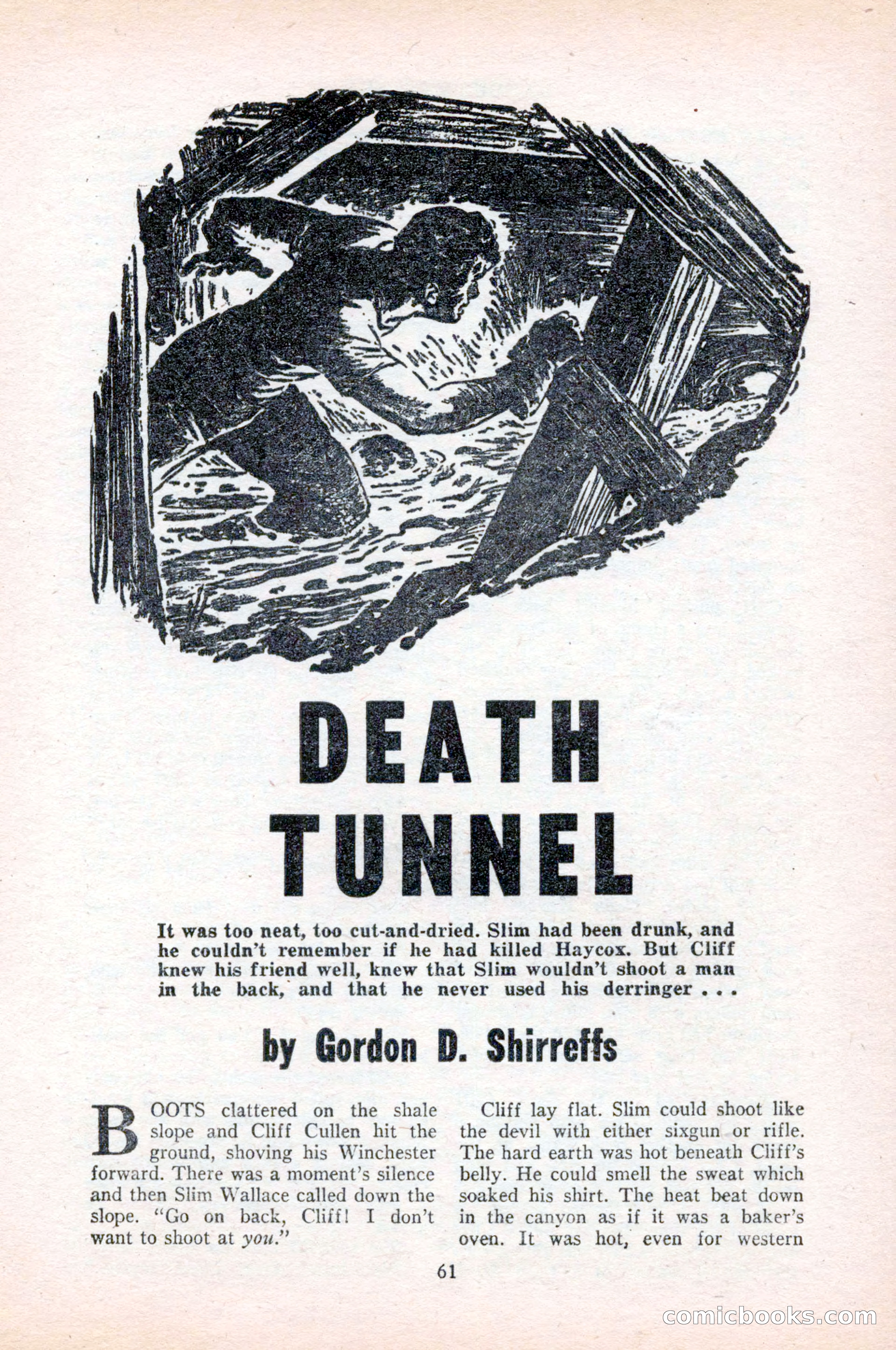 Famous Western, August 1954 — page 61 of 100