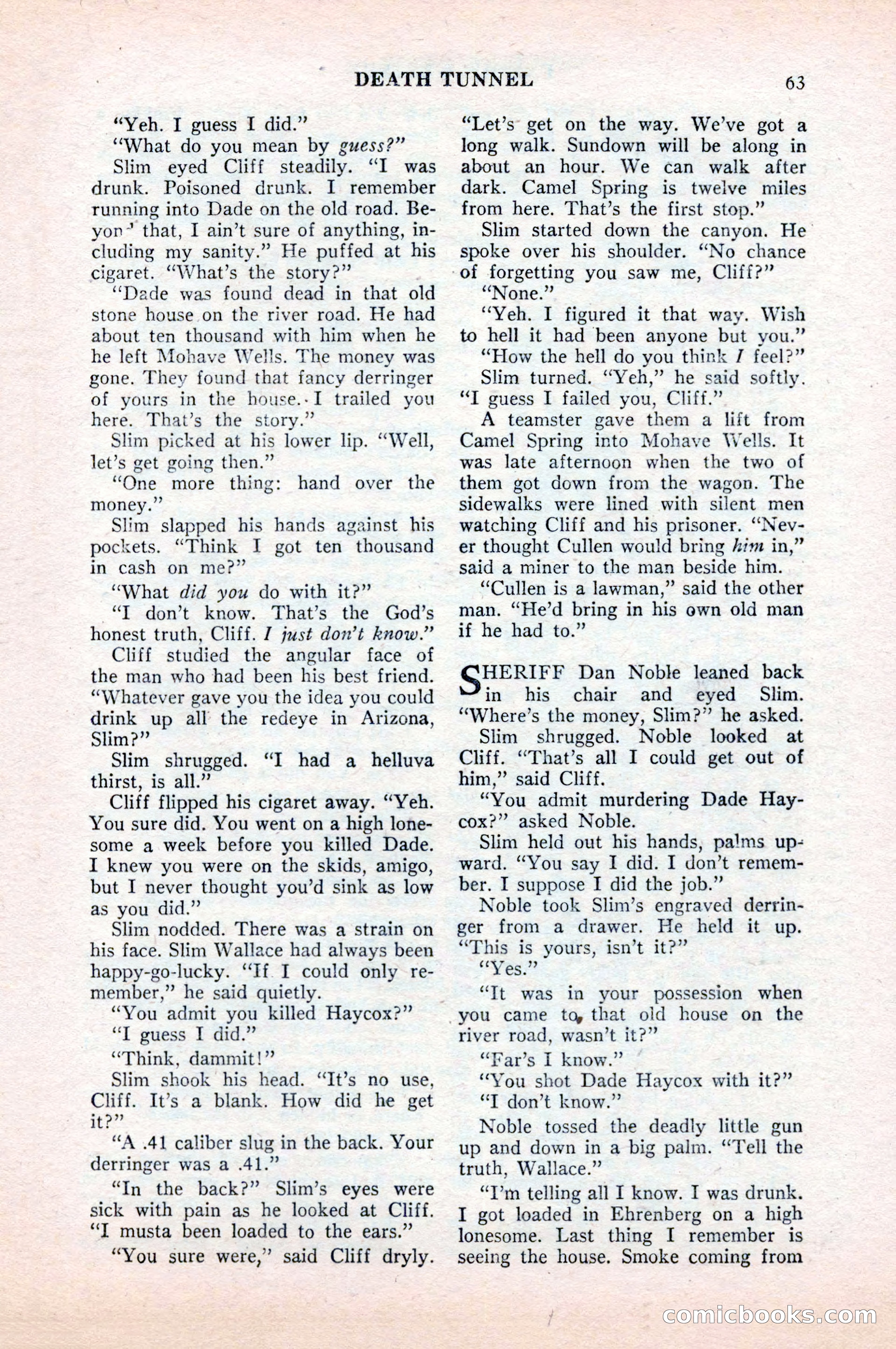 Famous Western, August 1954 — page 63 of 100