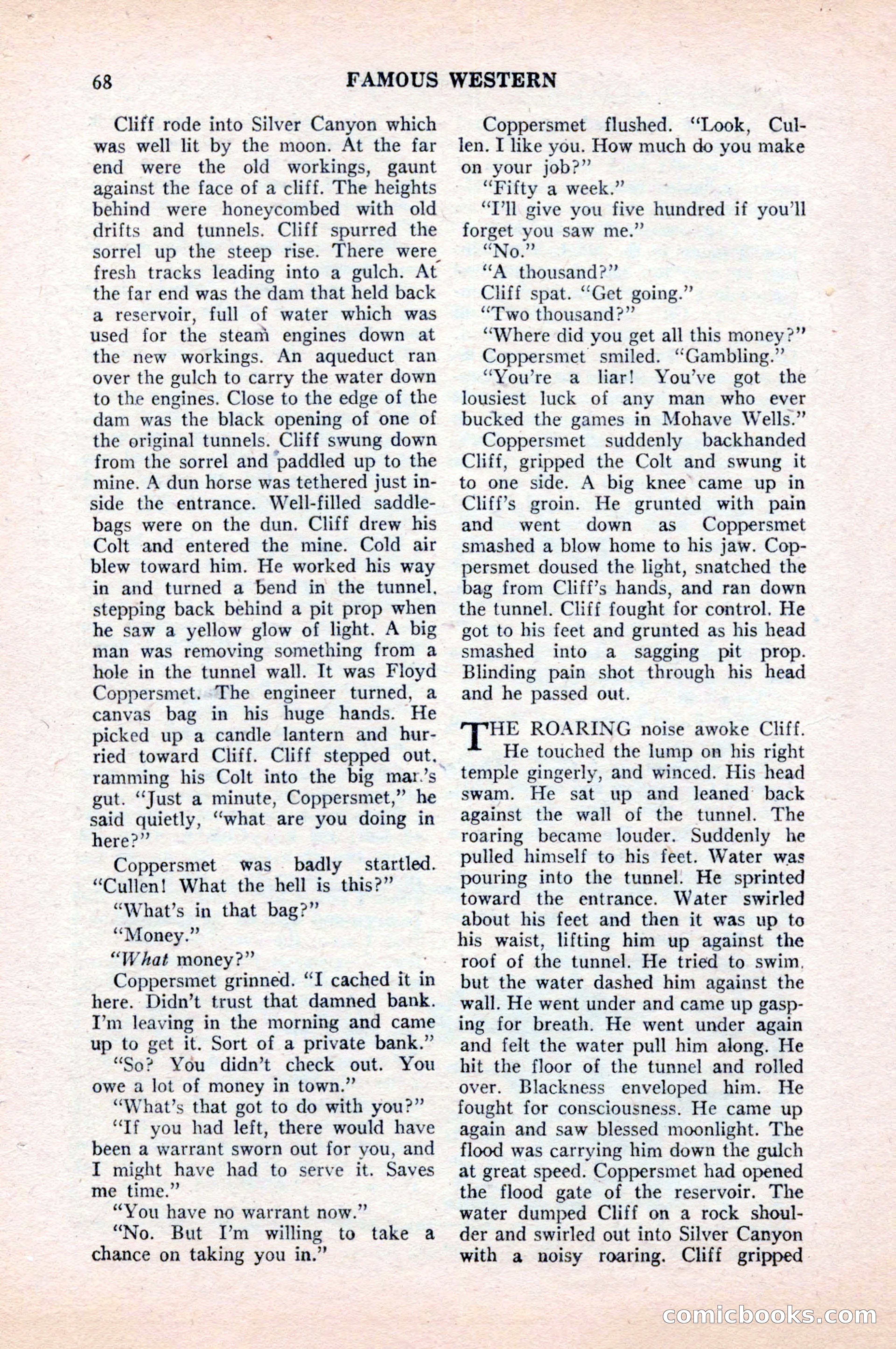 Famous Western, August 1954 — page 68 of 100