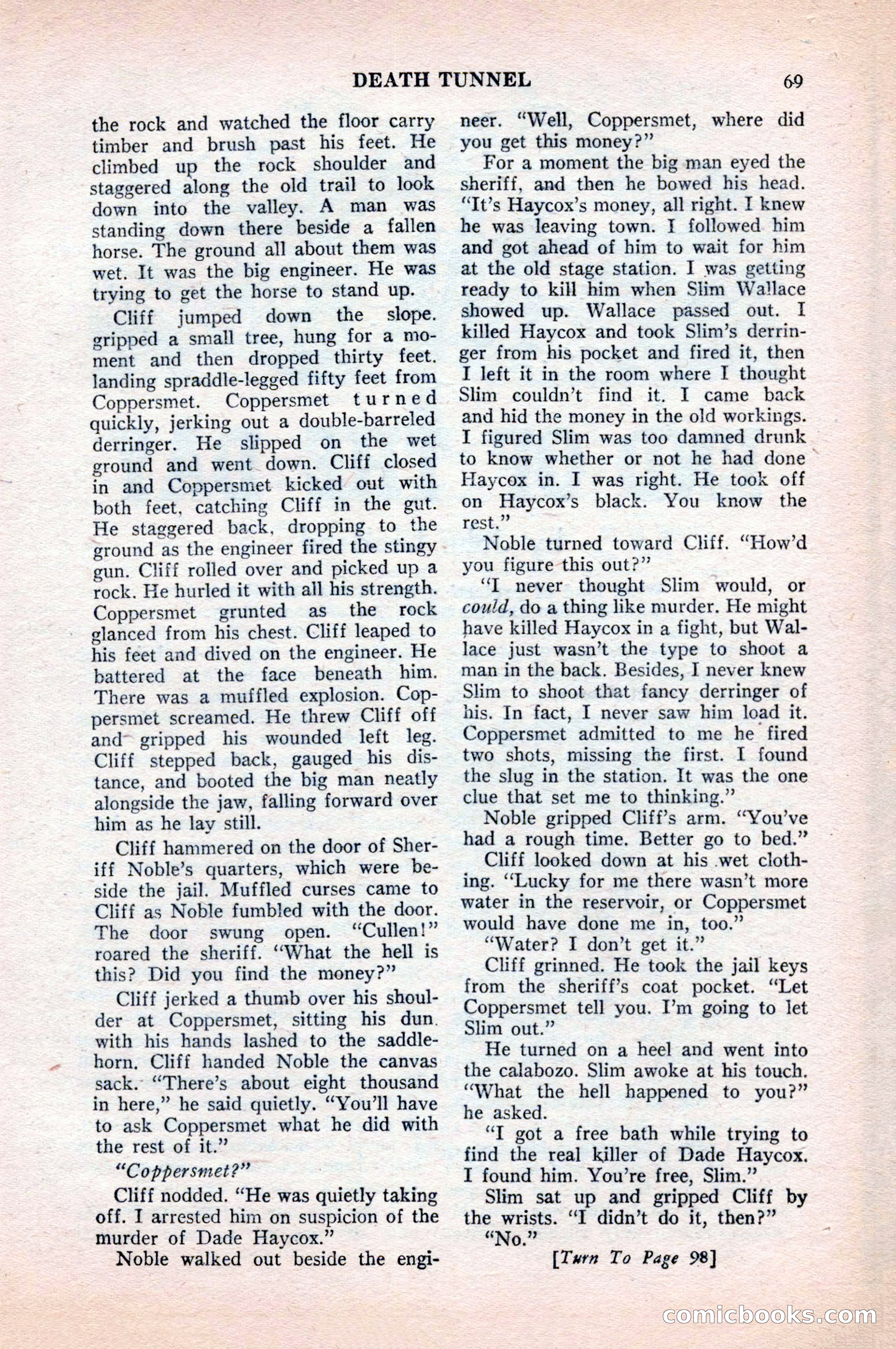 Famous Western, August 1954 — page 69 of 100
