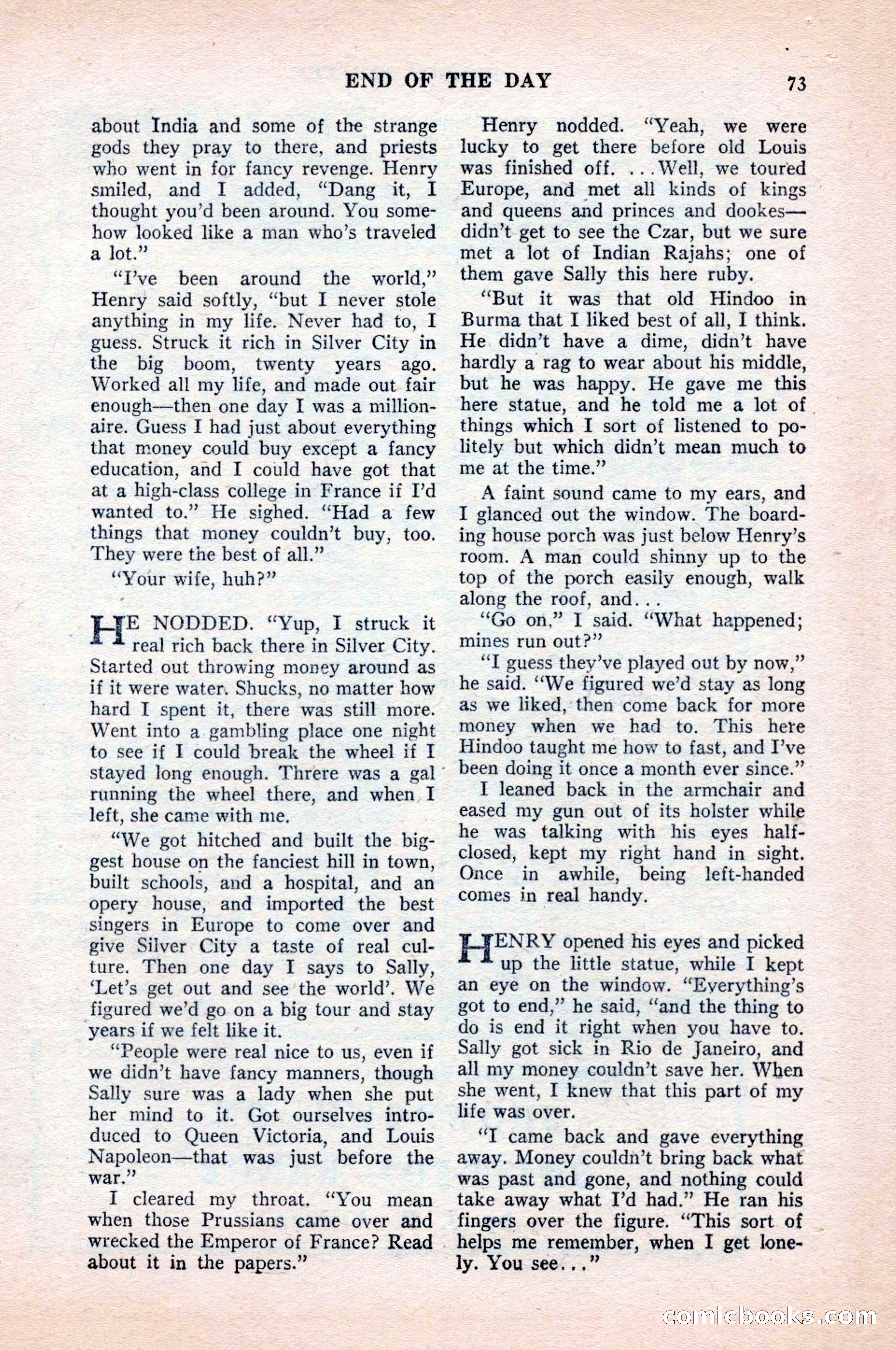 Famous Western, August 1954 — page 73 of 100