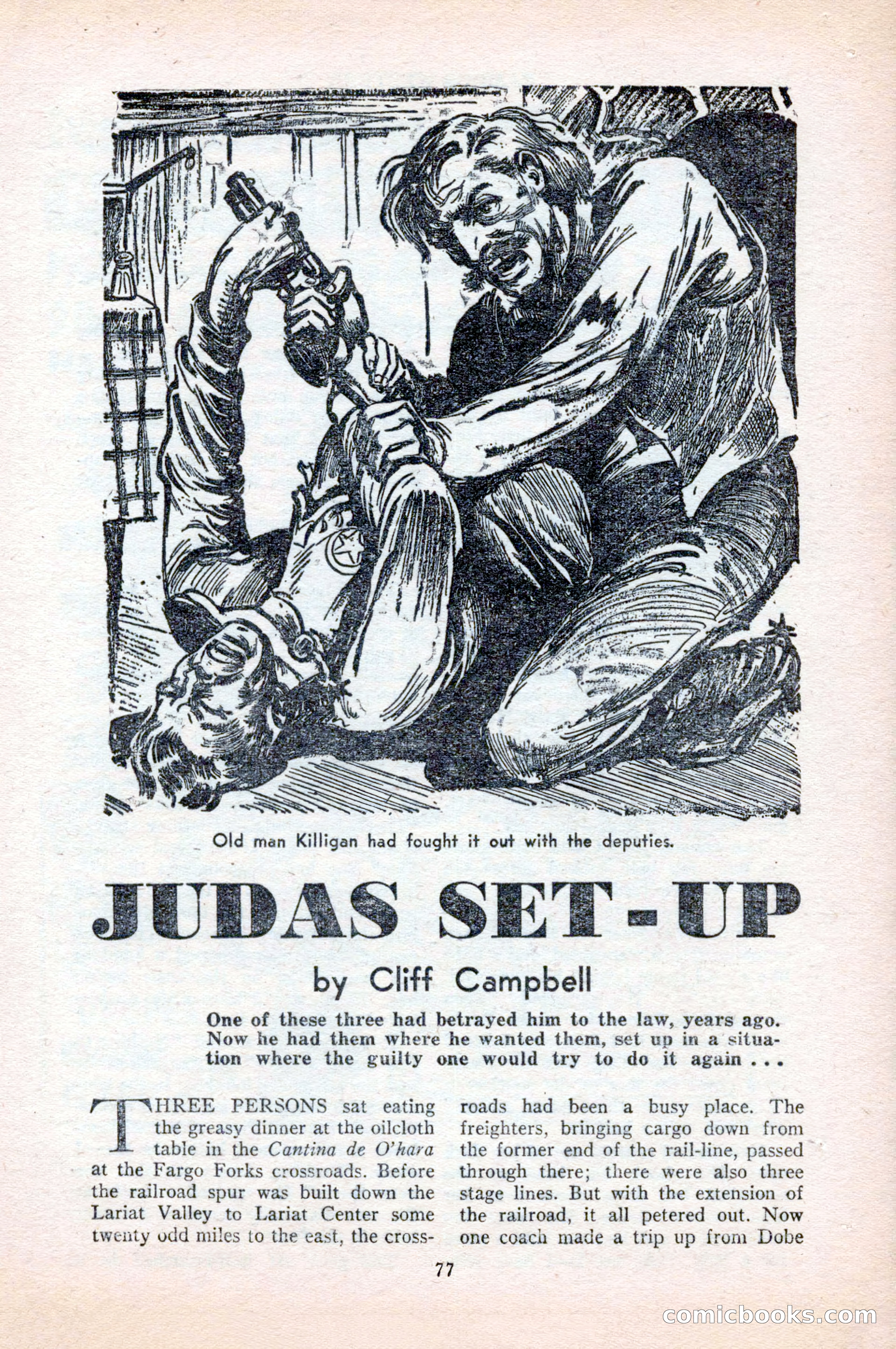 Famous Western, August 1954 — page 77 of 100