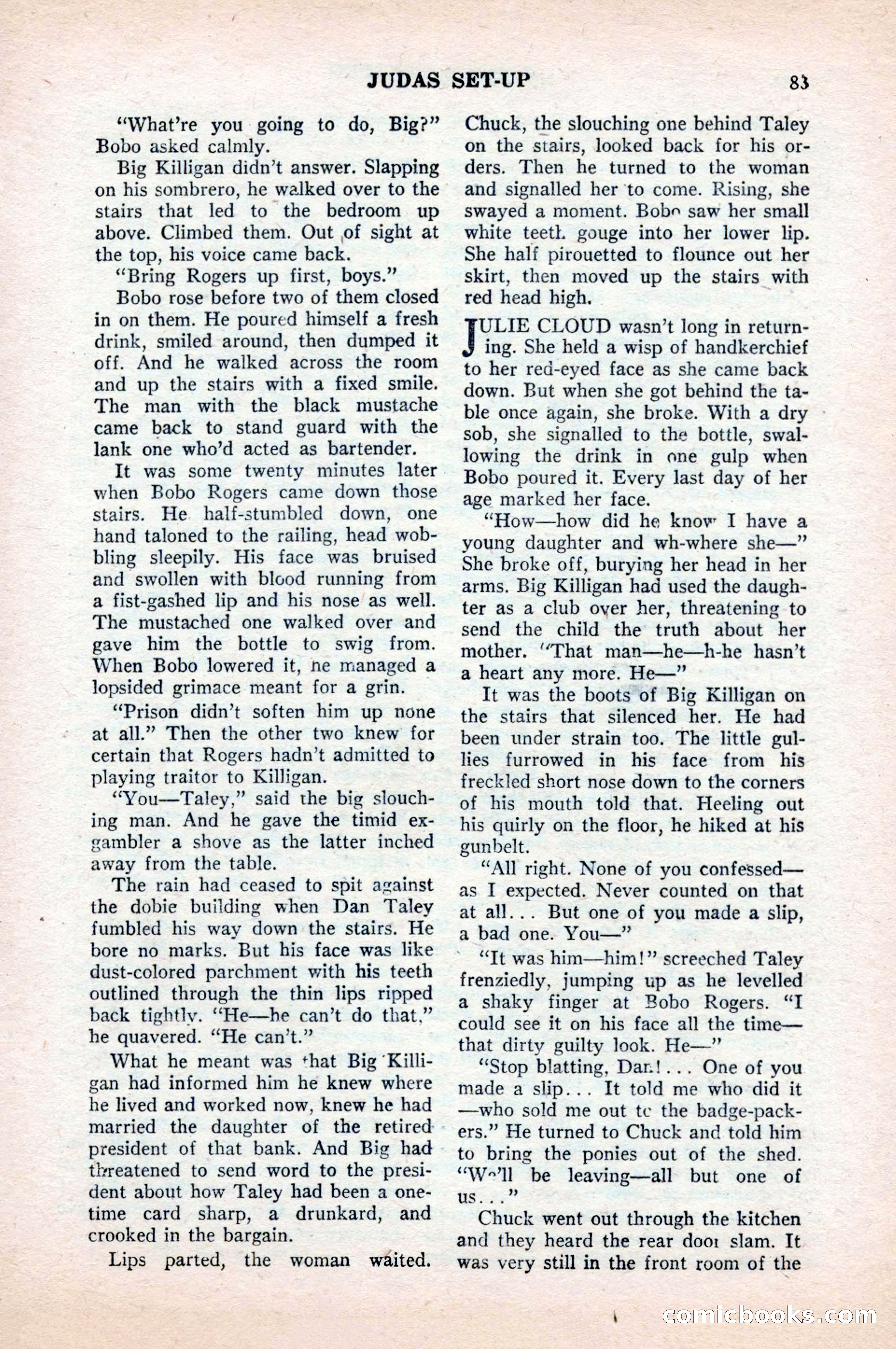 Famous Western, August 1954 — page 83 of 100