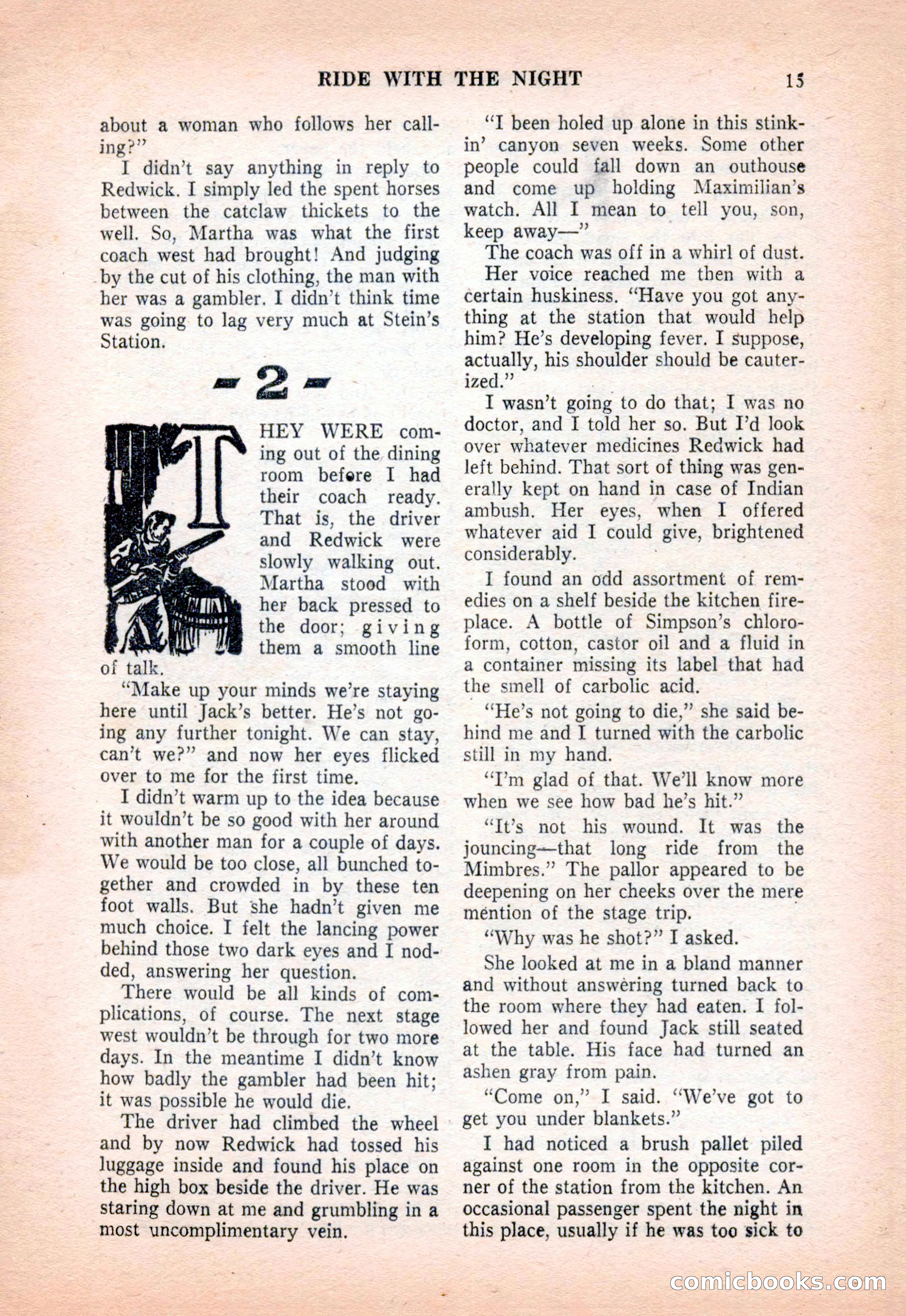 Famous Western, December 1954 — page 15 of 100