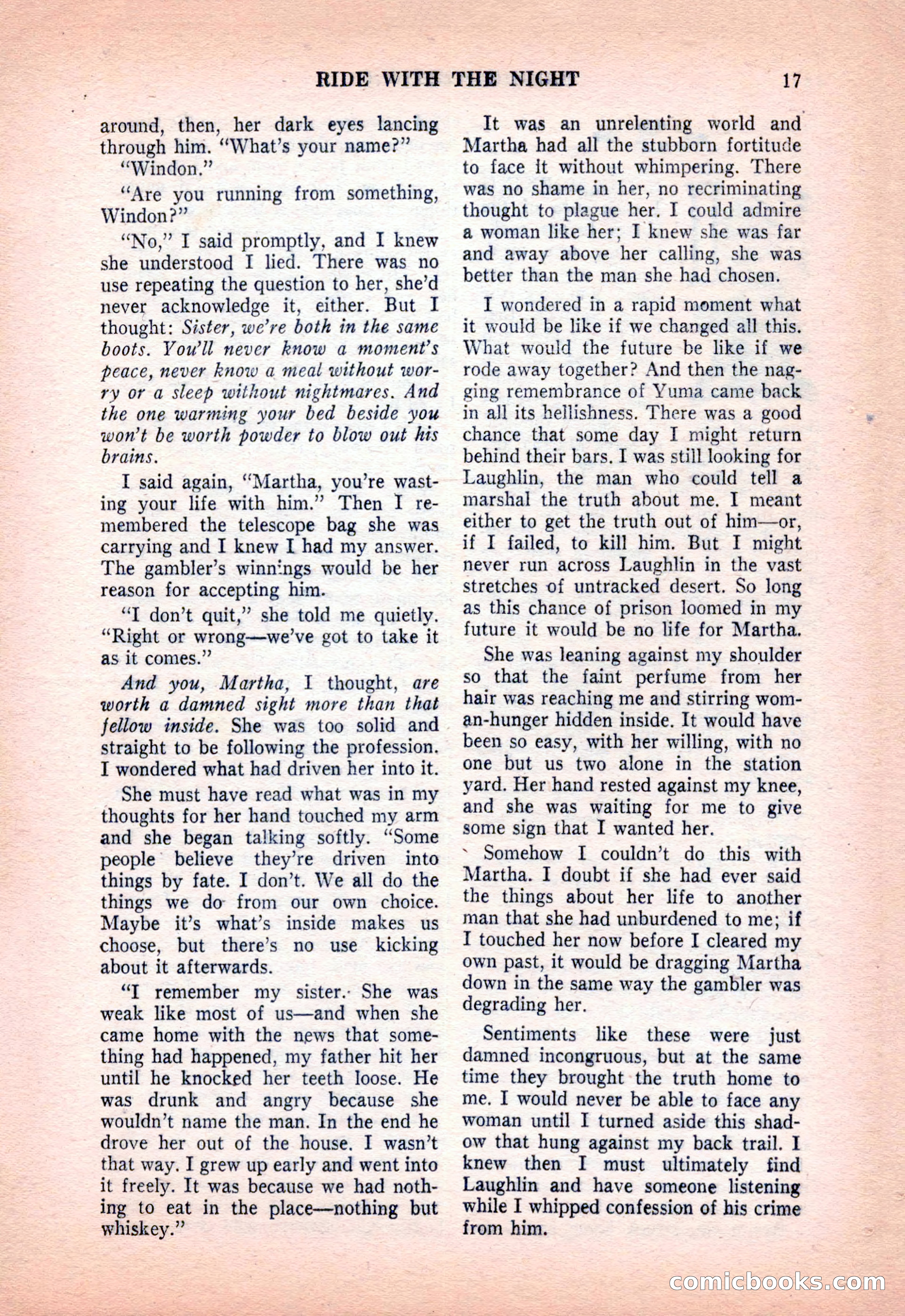 Famous Western, December 1954 — page 17 of 100