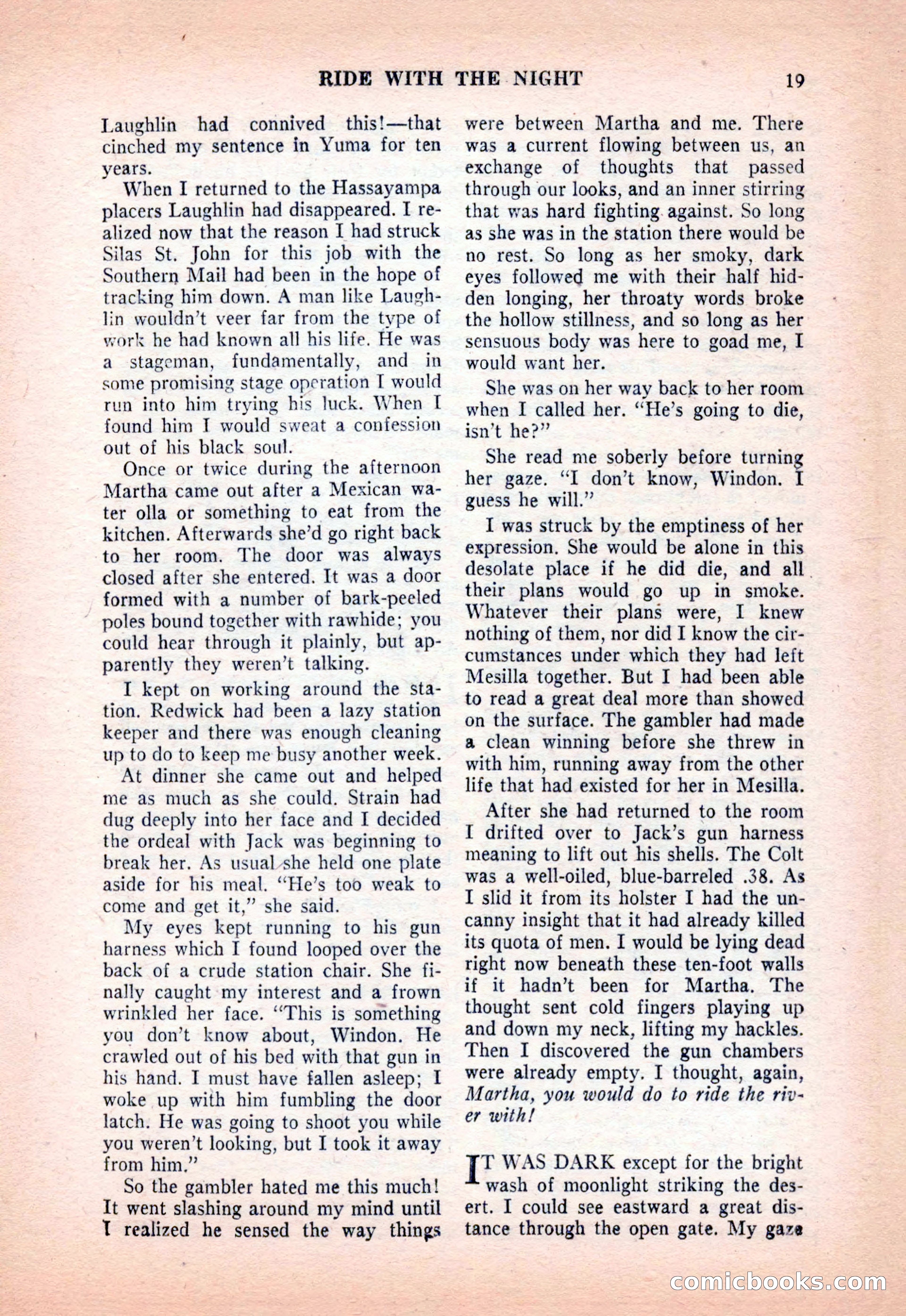 Famous Western, December 1954 — page 19 of 100