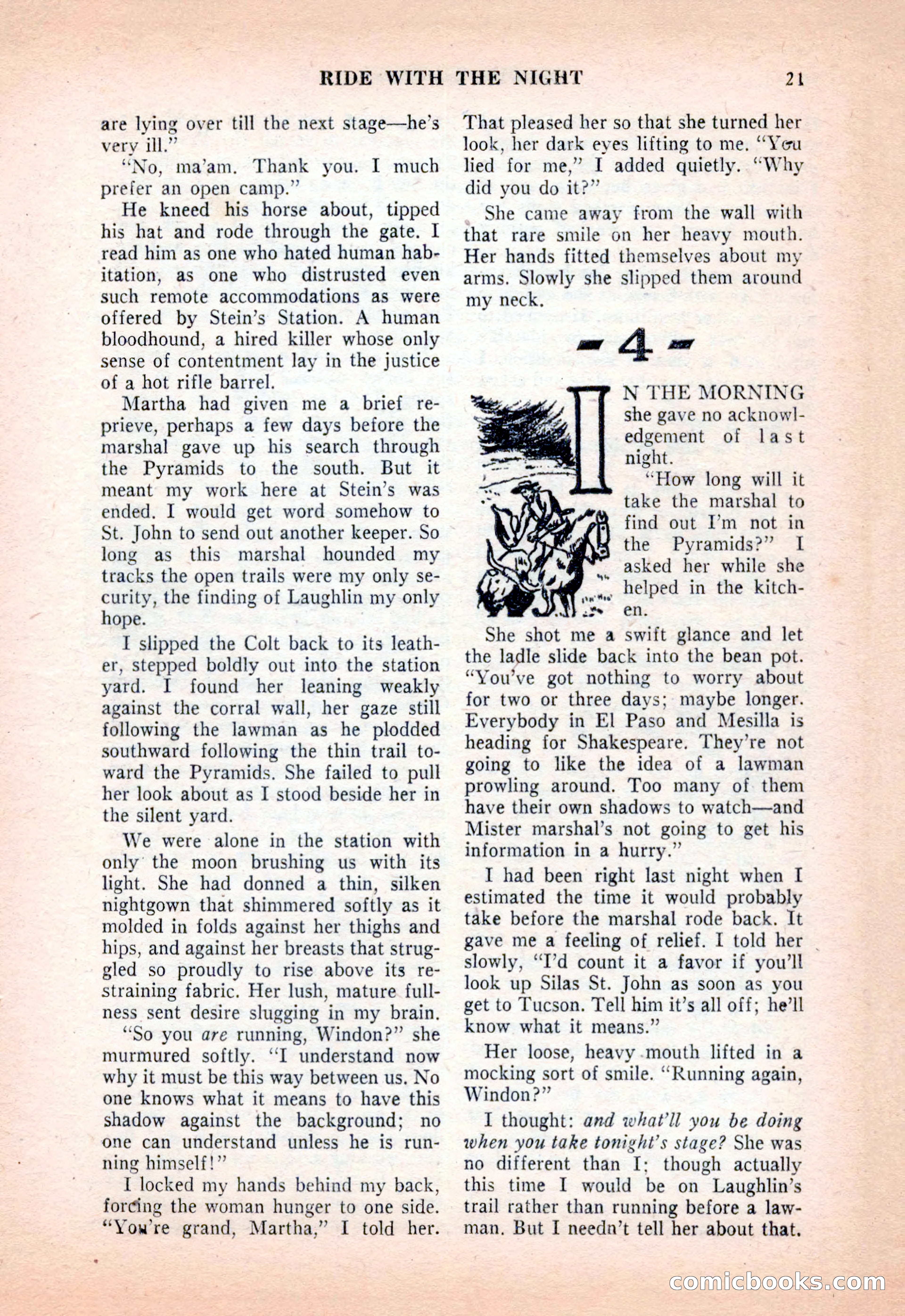 Famous Western, December 1954 — page 21 of 100
