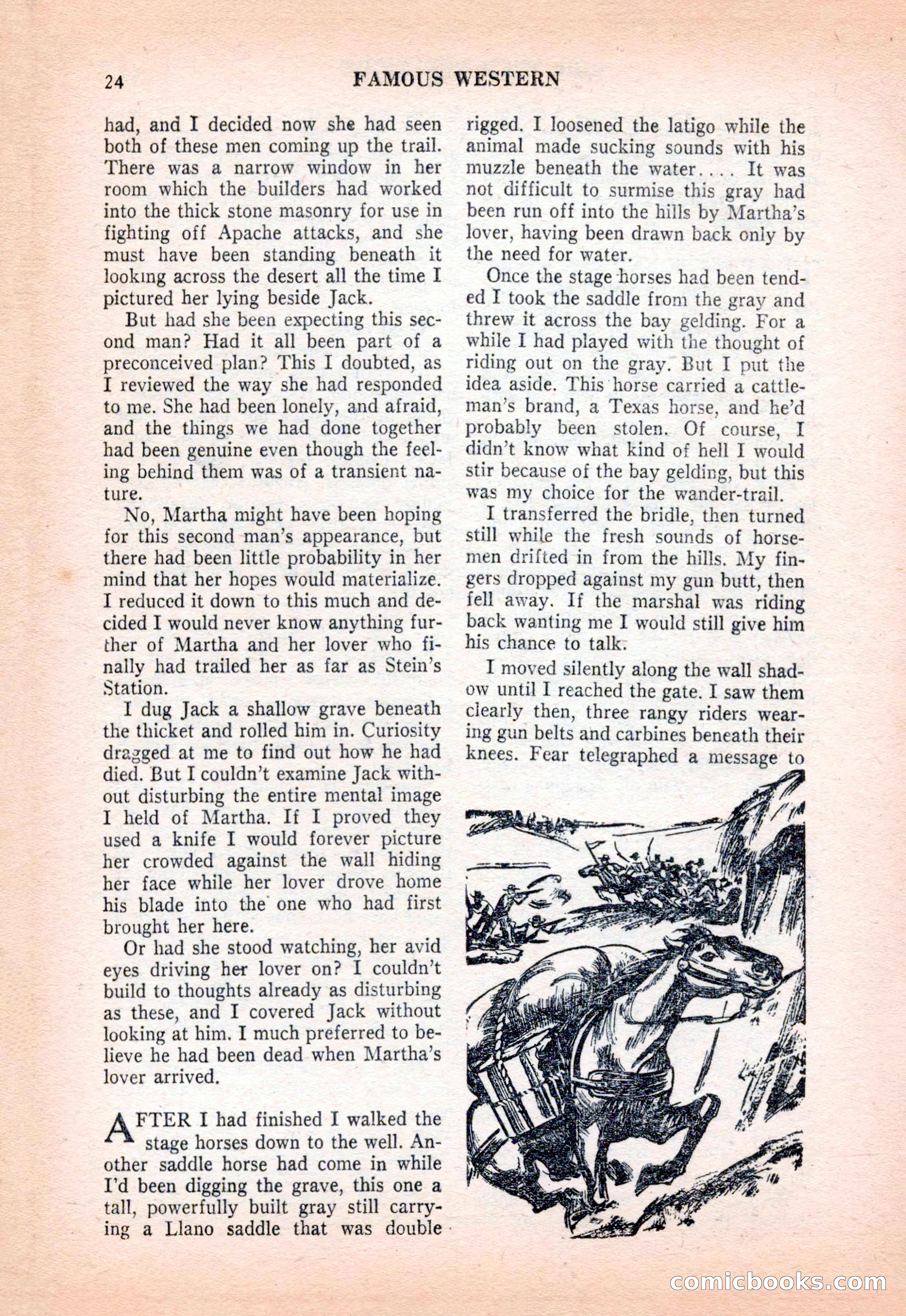 Famous Western, December 1954 — page 24 of 100