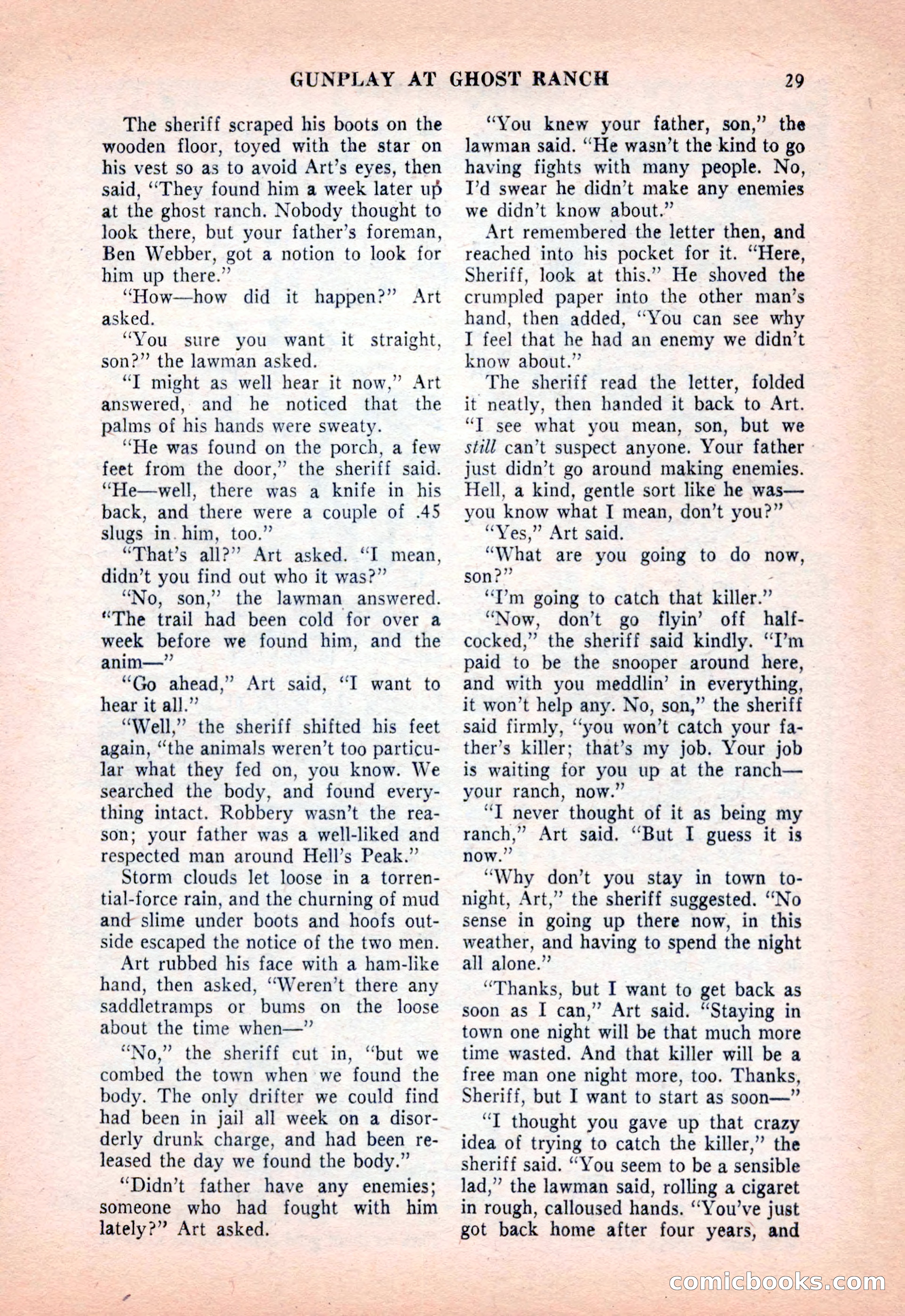 Famous Western, December 1954 — page 29 of 100