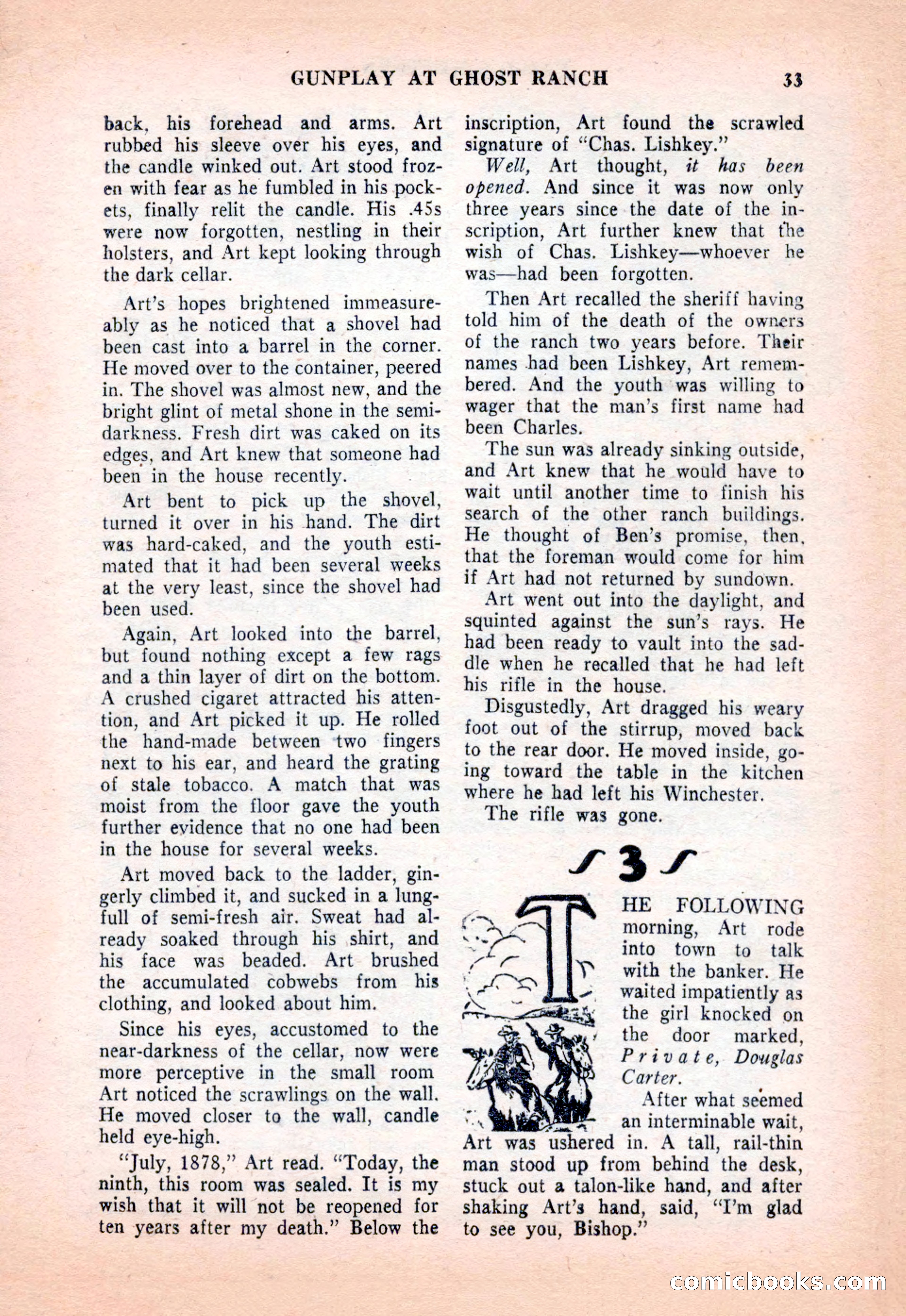 Famous Western, December 1954 — page 33 of 100