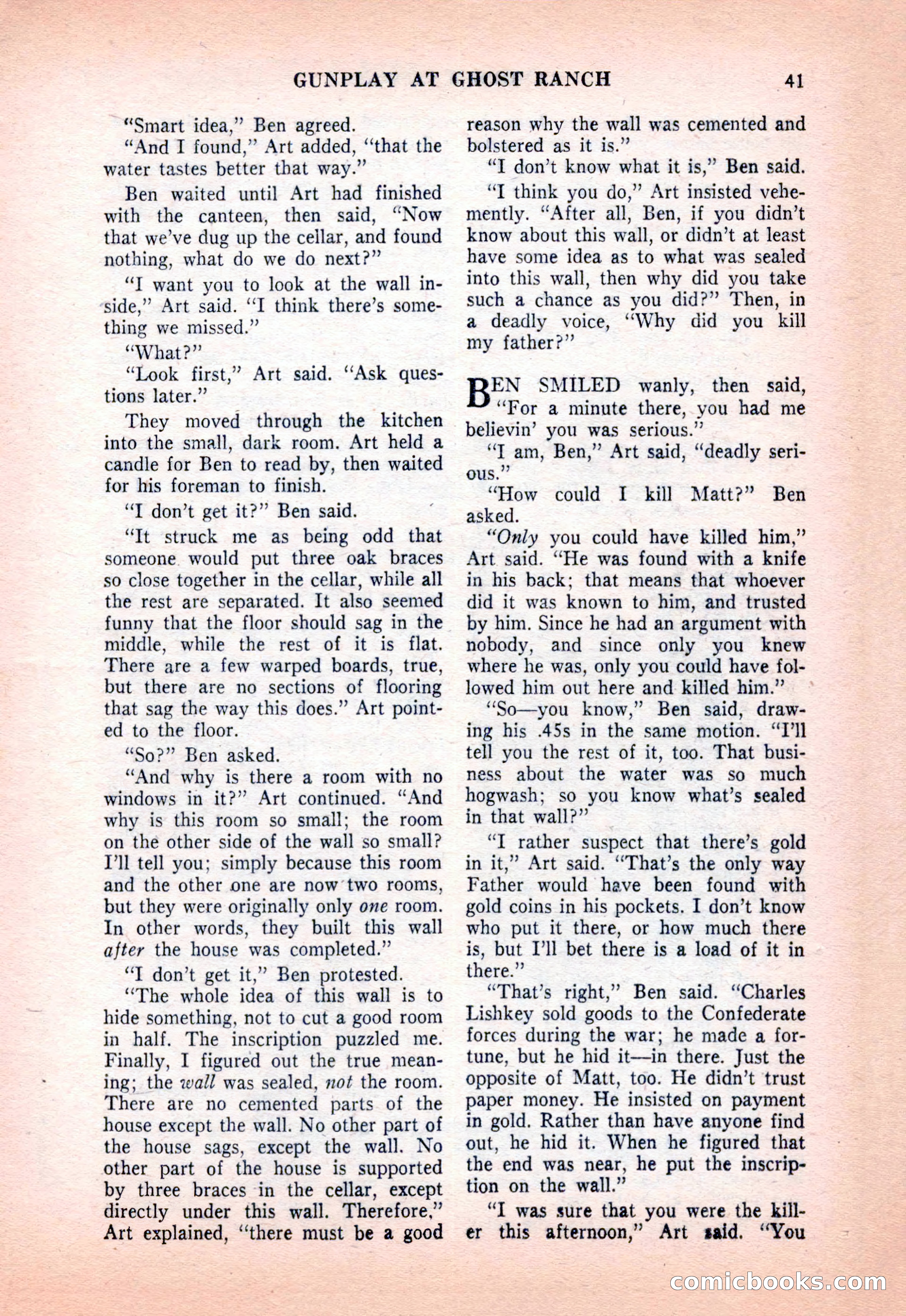 Famous Western, December 1954 — page 41 of 100