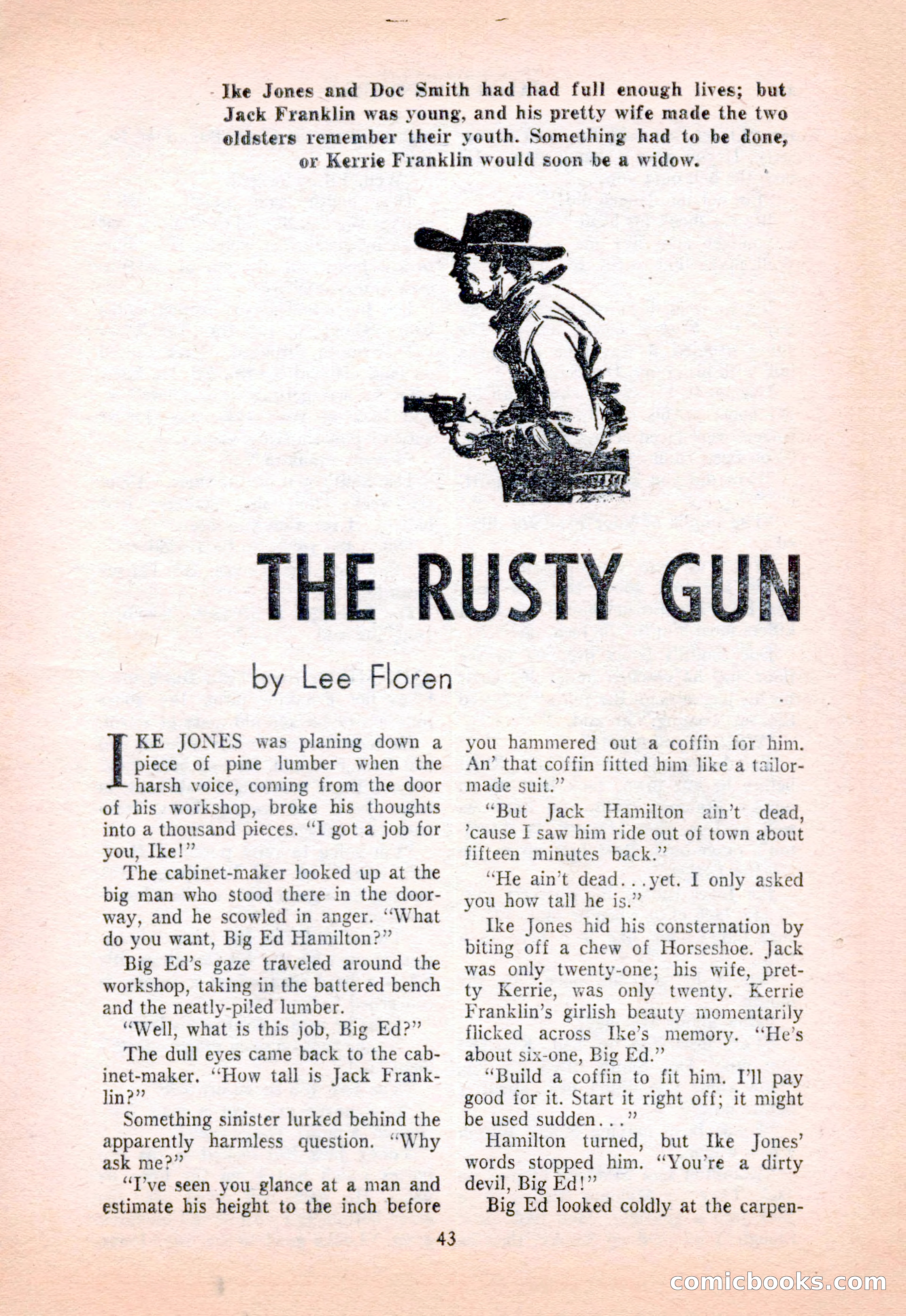 Famous Western, December 1954 — page 43 of 100
