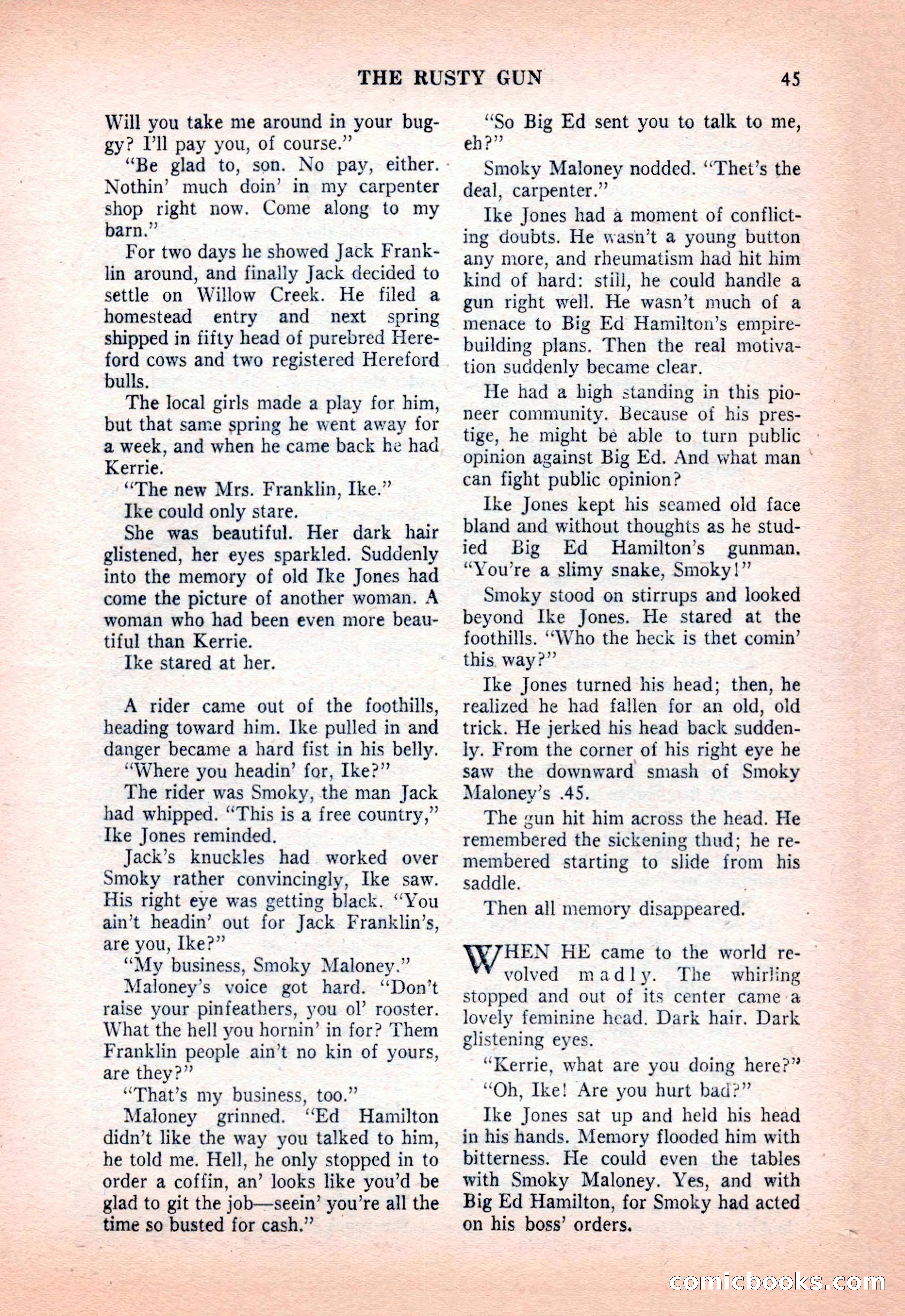 Famous Western, December 1954 — page 45 of 100