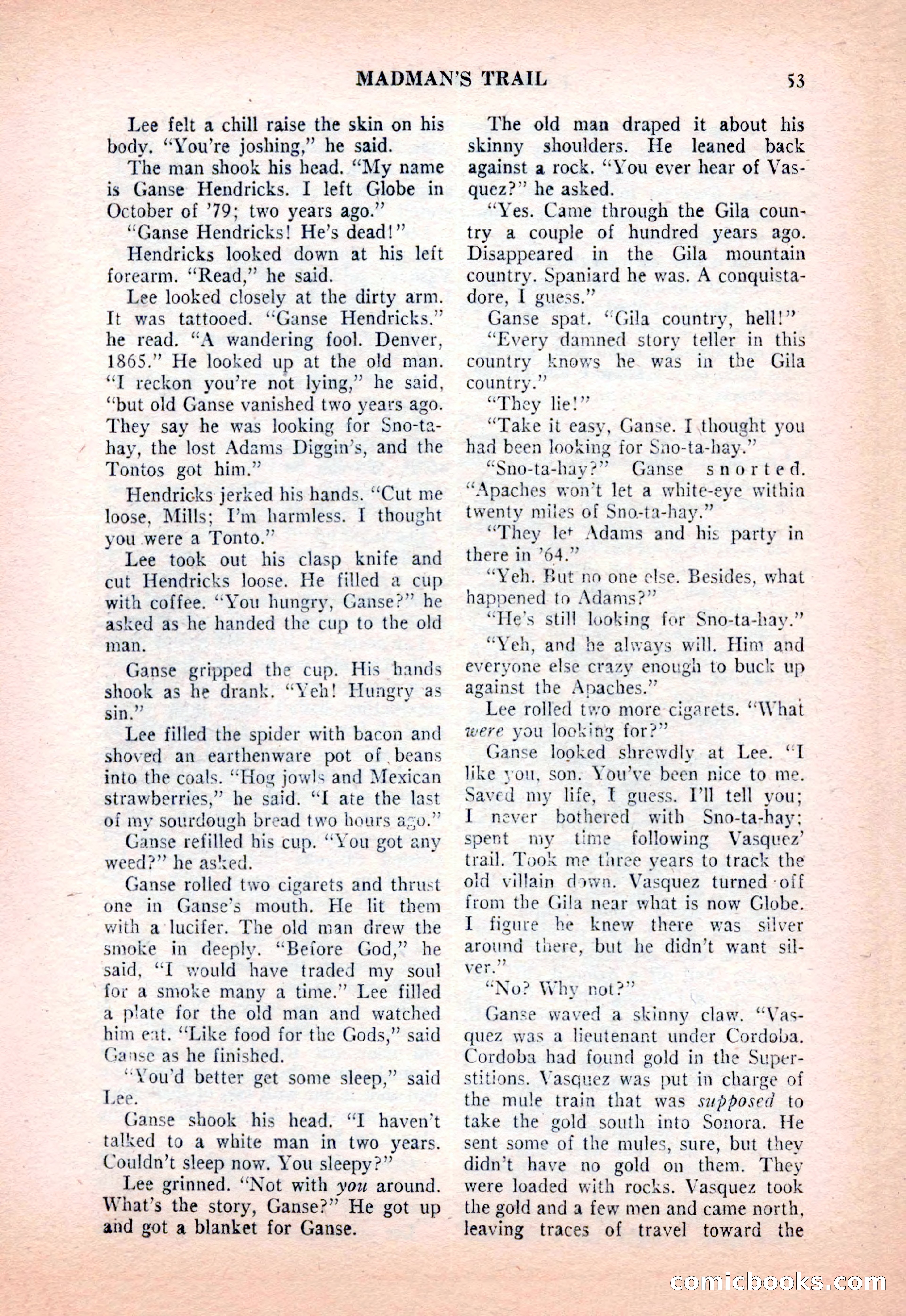 Famous Western, December 1954 — page 53 of 100