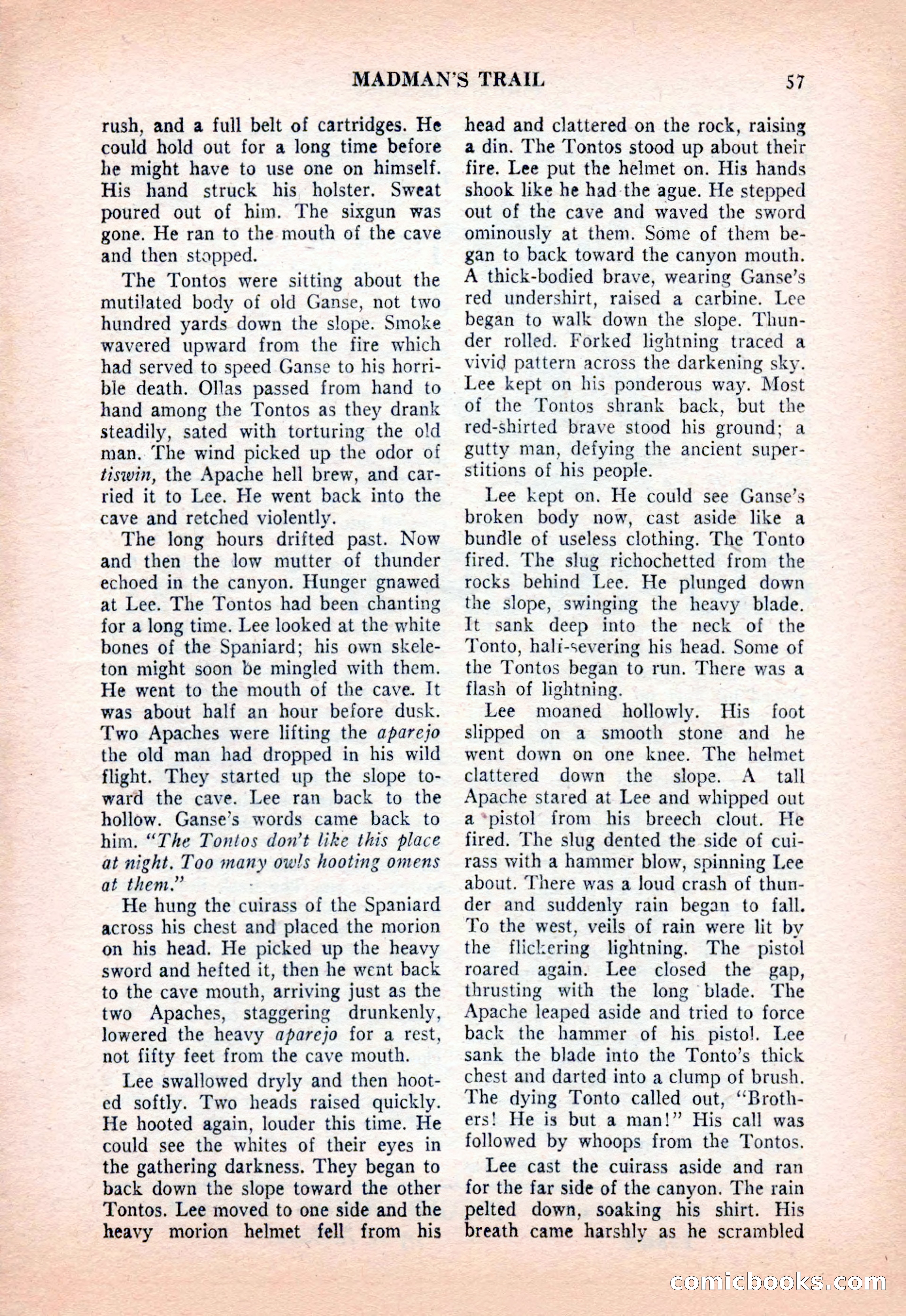 Famous Western, December 1954 — page 57 of 100