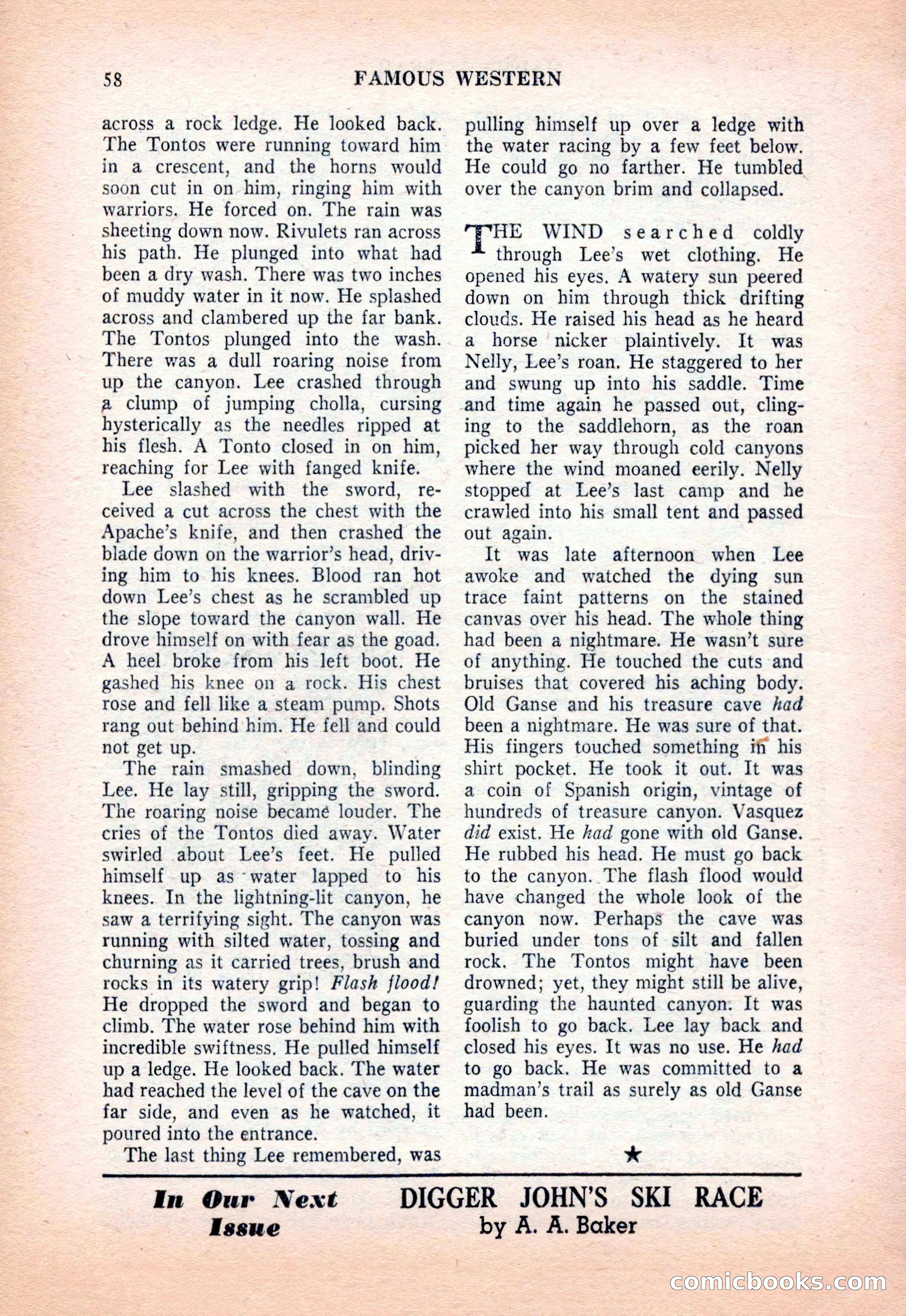 Famous Western, December 1954 — page 58 of 100