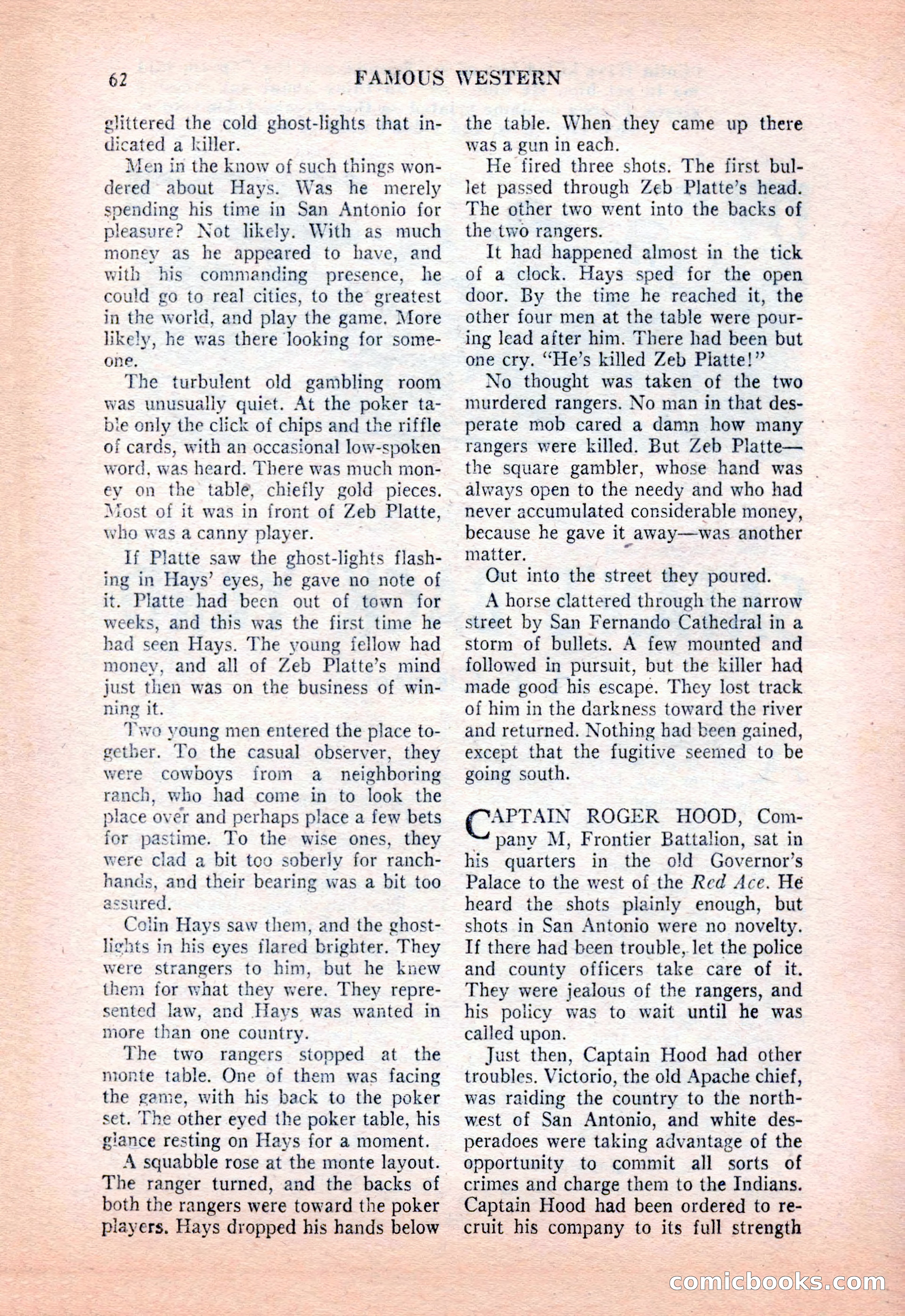 Famous Western, December 1954 — page 62 of 100