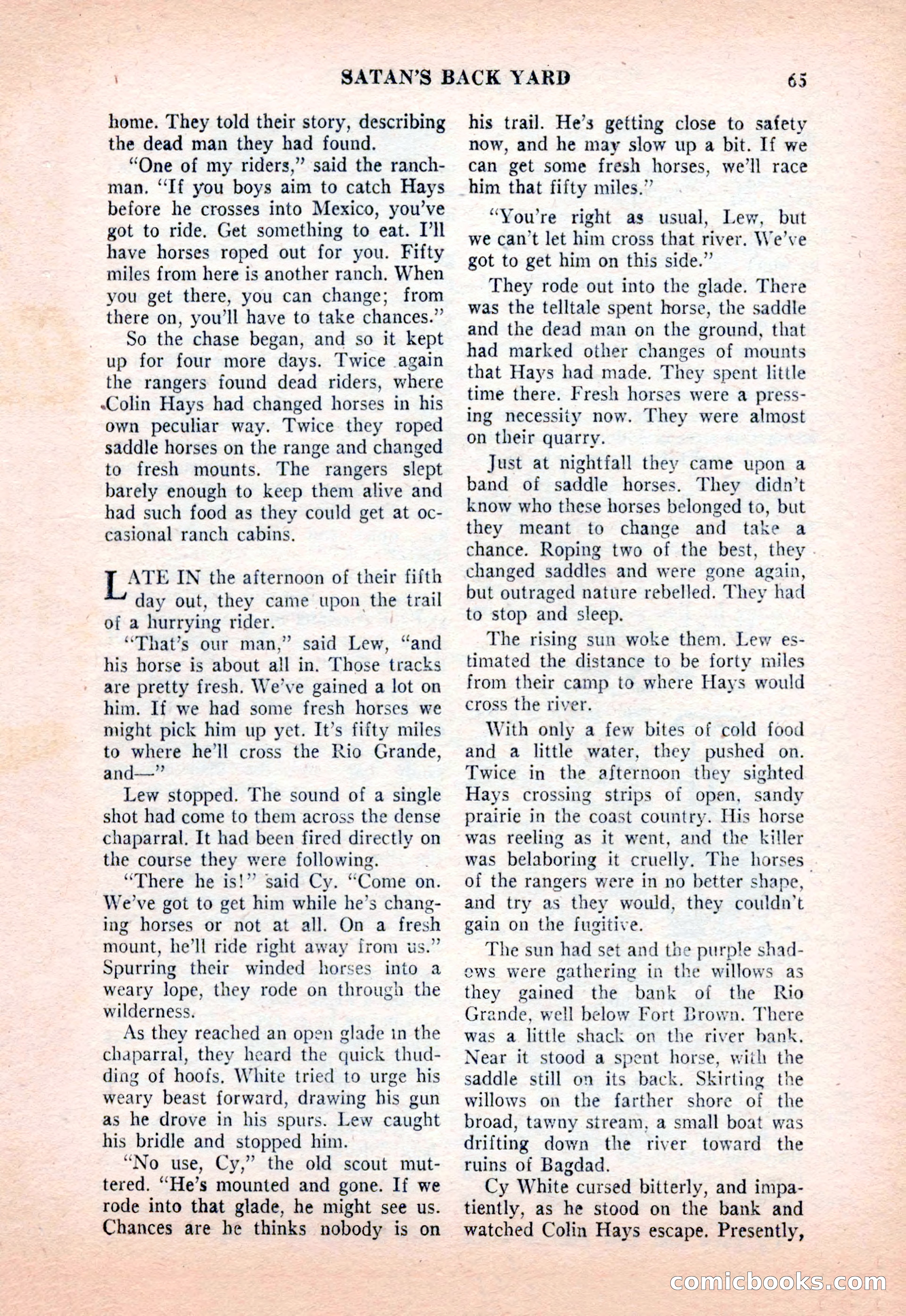 Famous Western, December 1954 — page 65 of 100