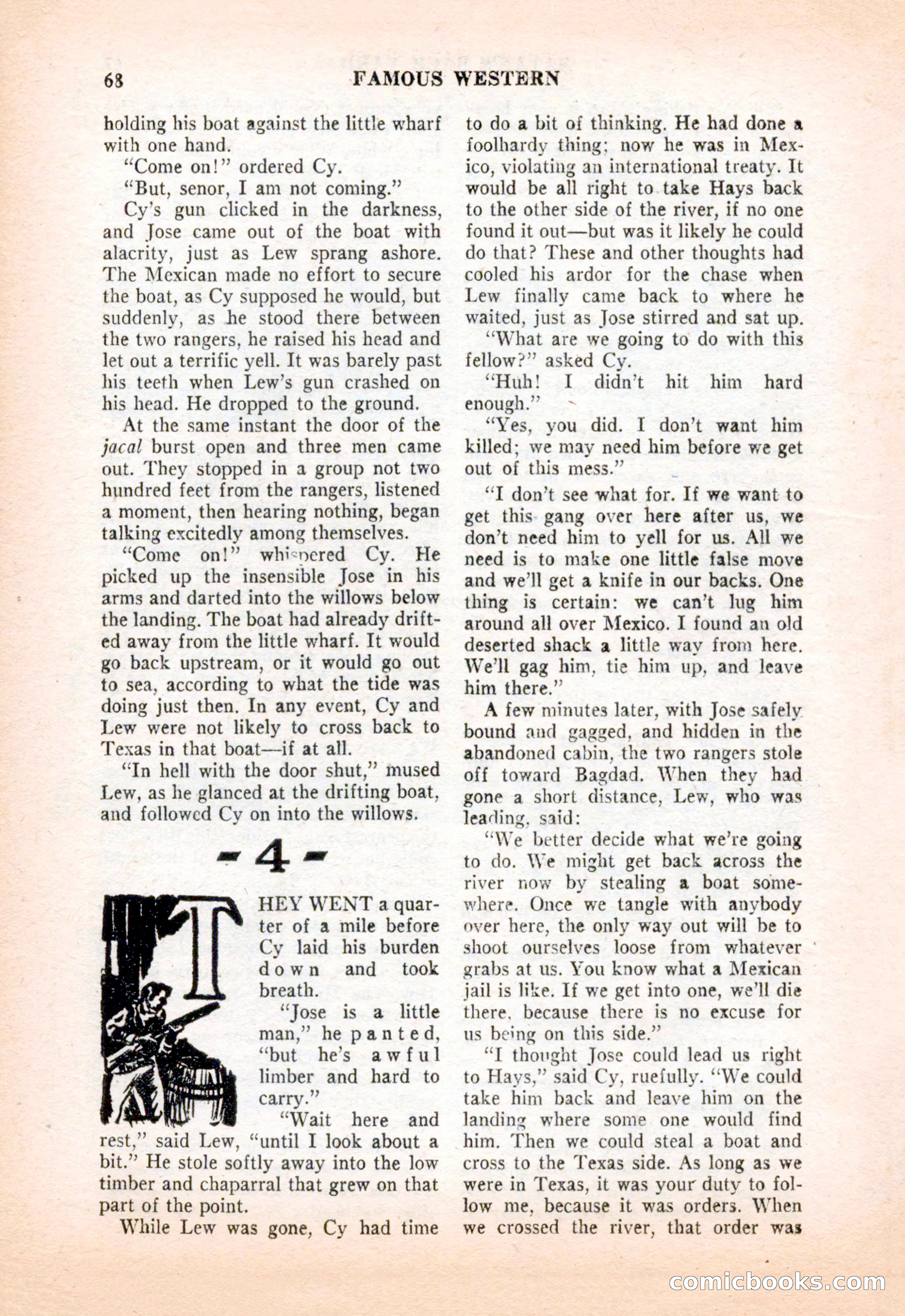 Famous Western, December 1954 — page 68 of 100