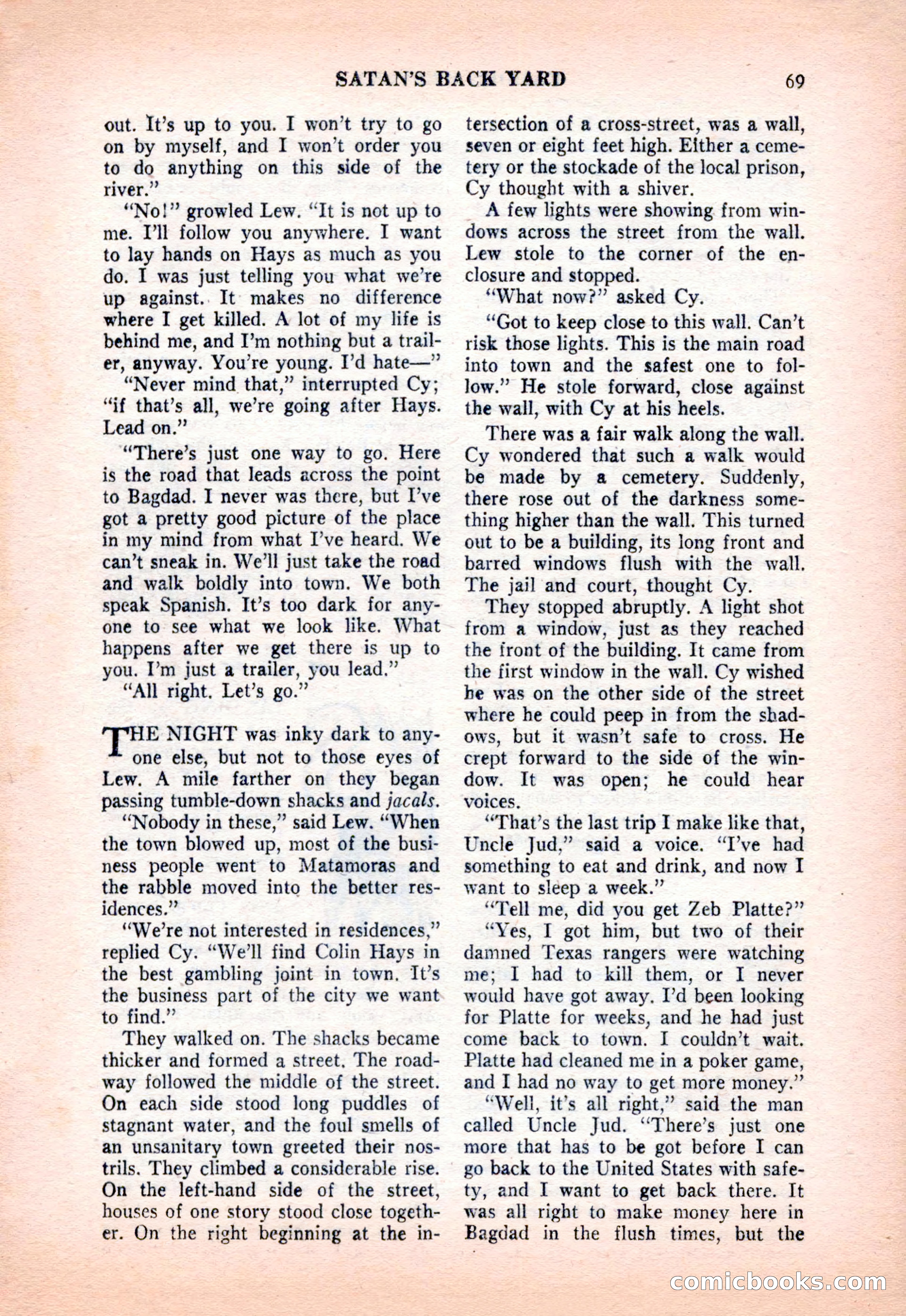 Famous Western, December 1954 — page 69 of 100