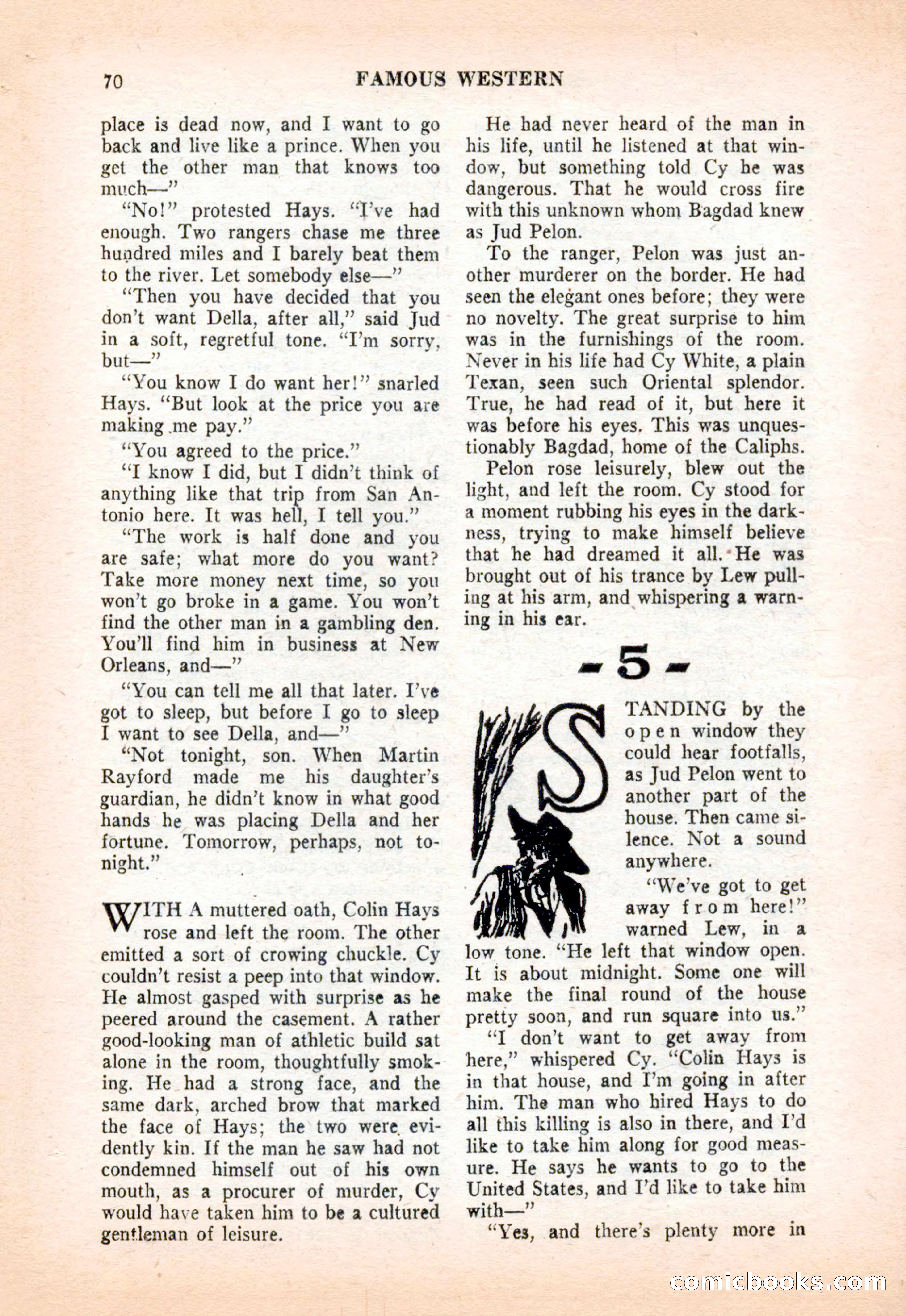 Famous Western, December 1954 — page 70 of 100