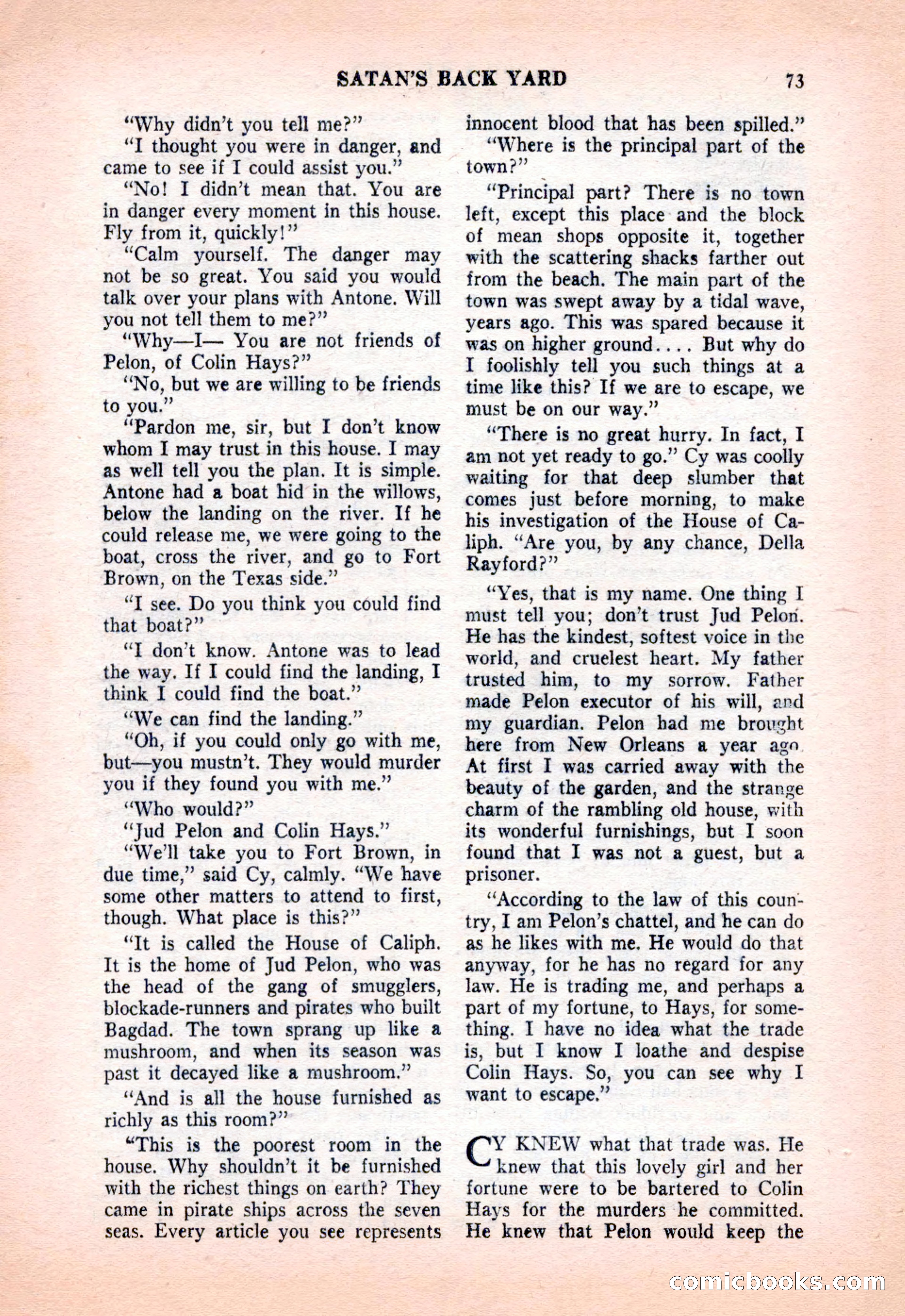 Famous Western, December 1954 — page 73 of 100