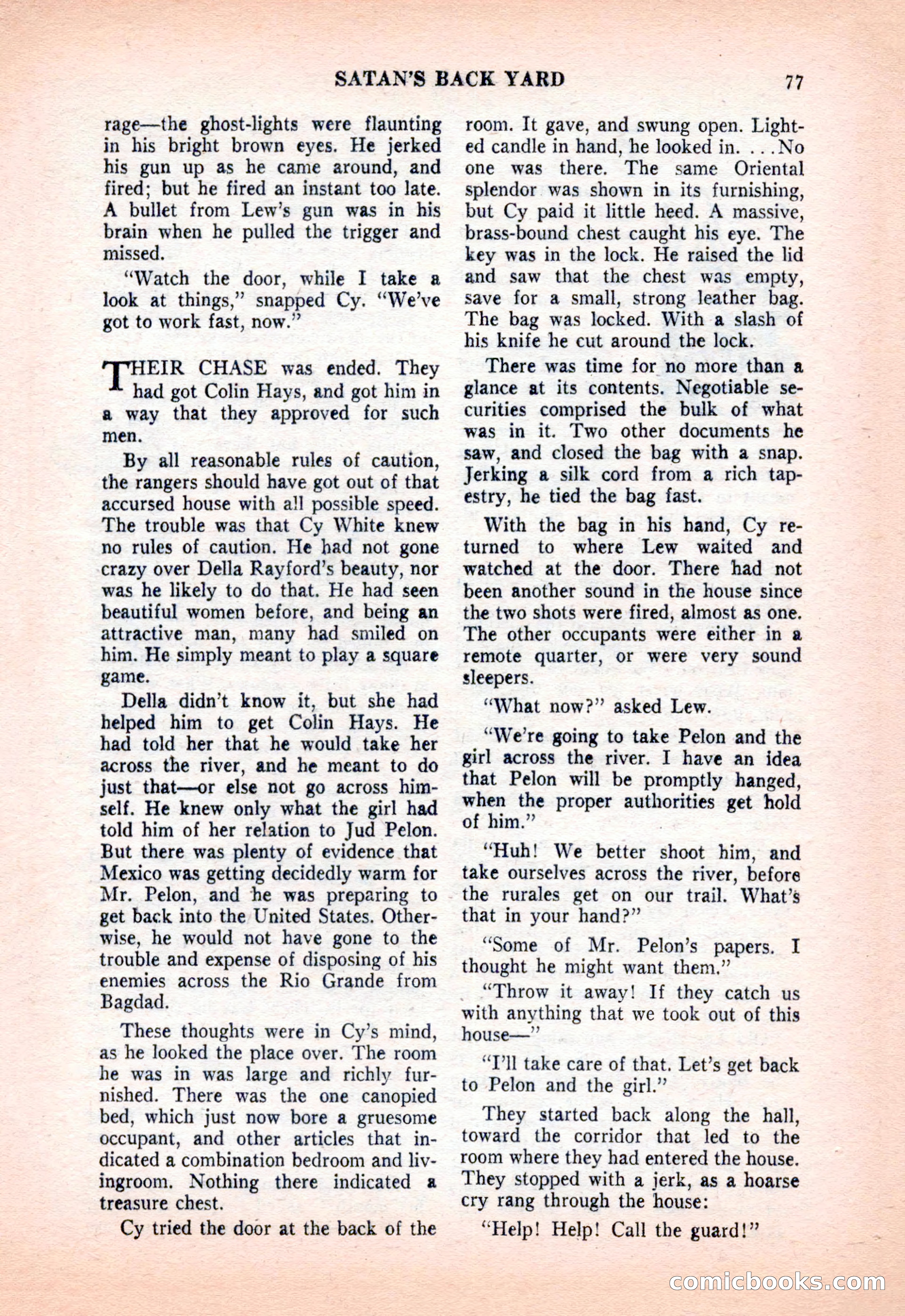 Famous Western, December 1954 — page 77 of 100