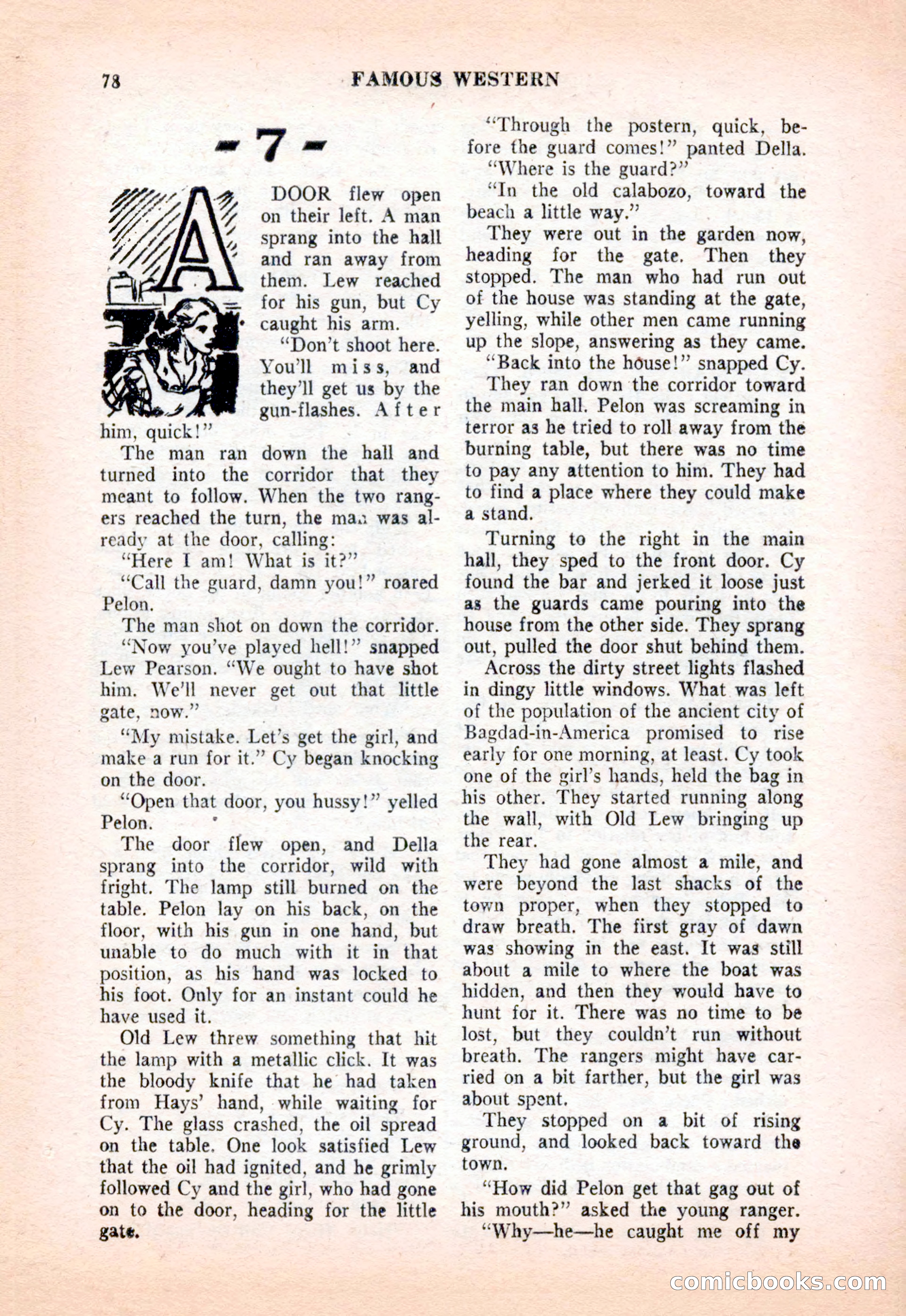 Famous Western, December 1954 — page 78 of 100