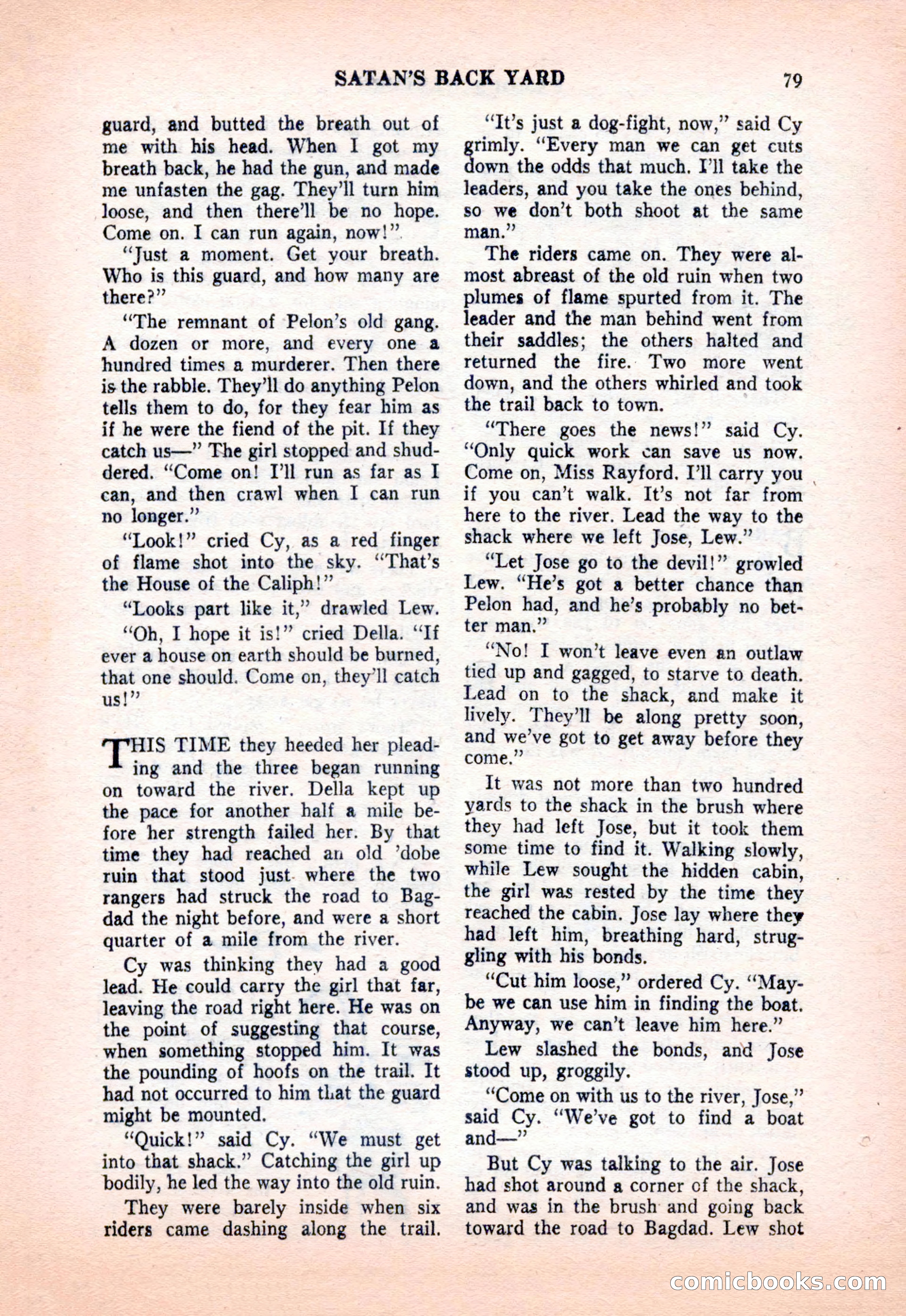 Famous Western, December 1954 — page 79 of 100