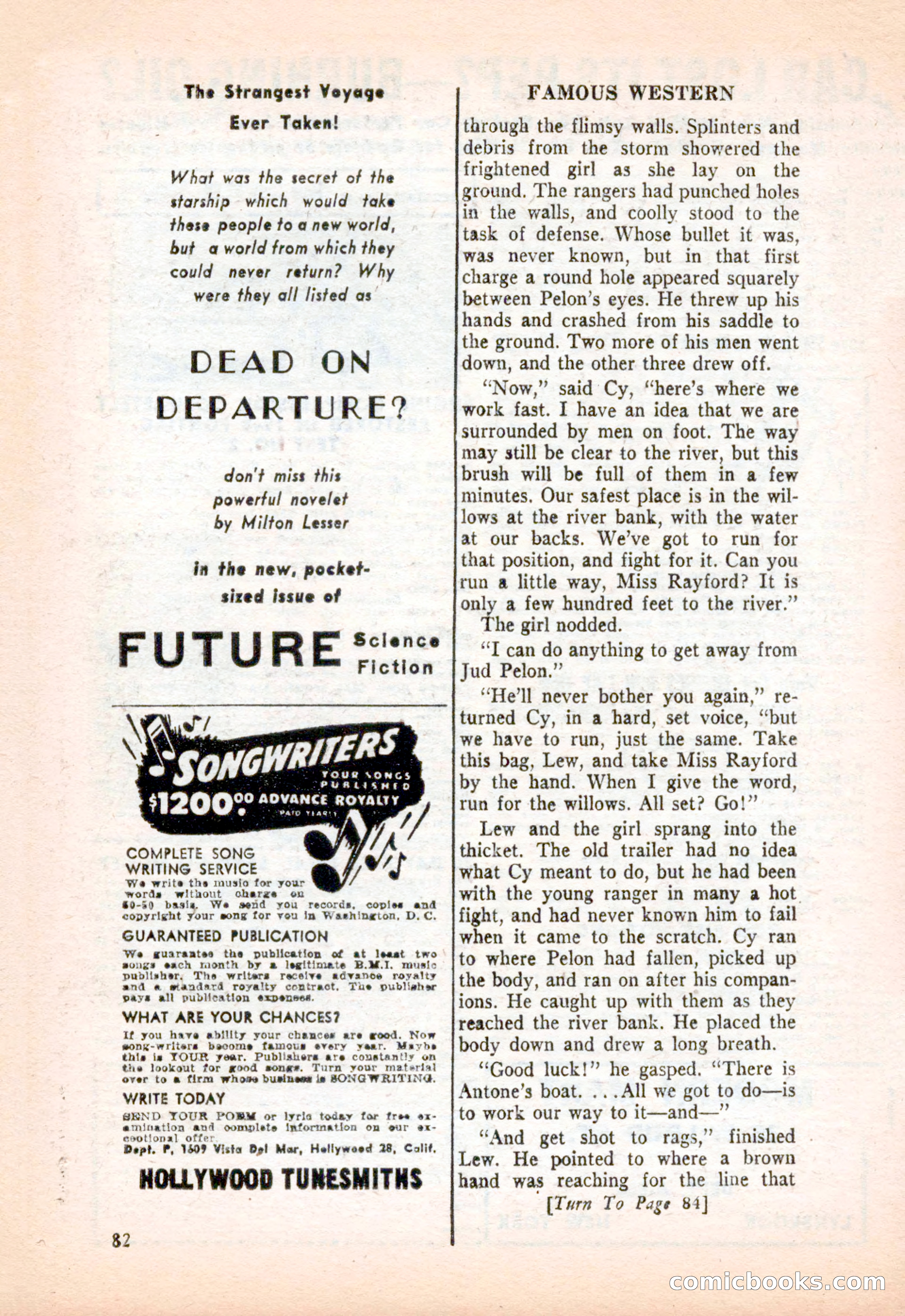 Famous Western, December 1954 — page 82 of 100